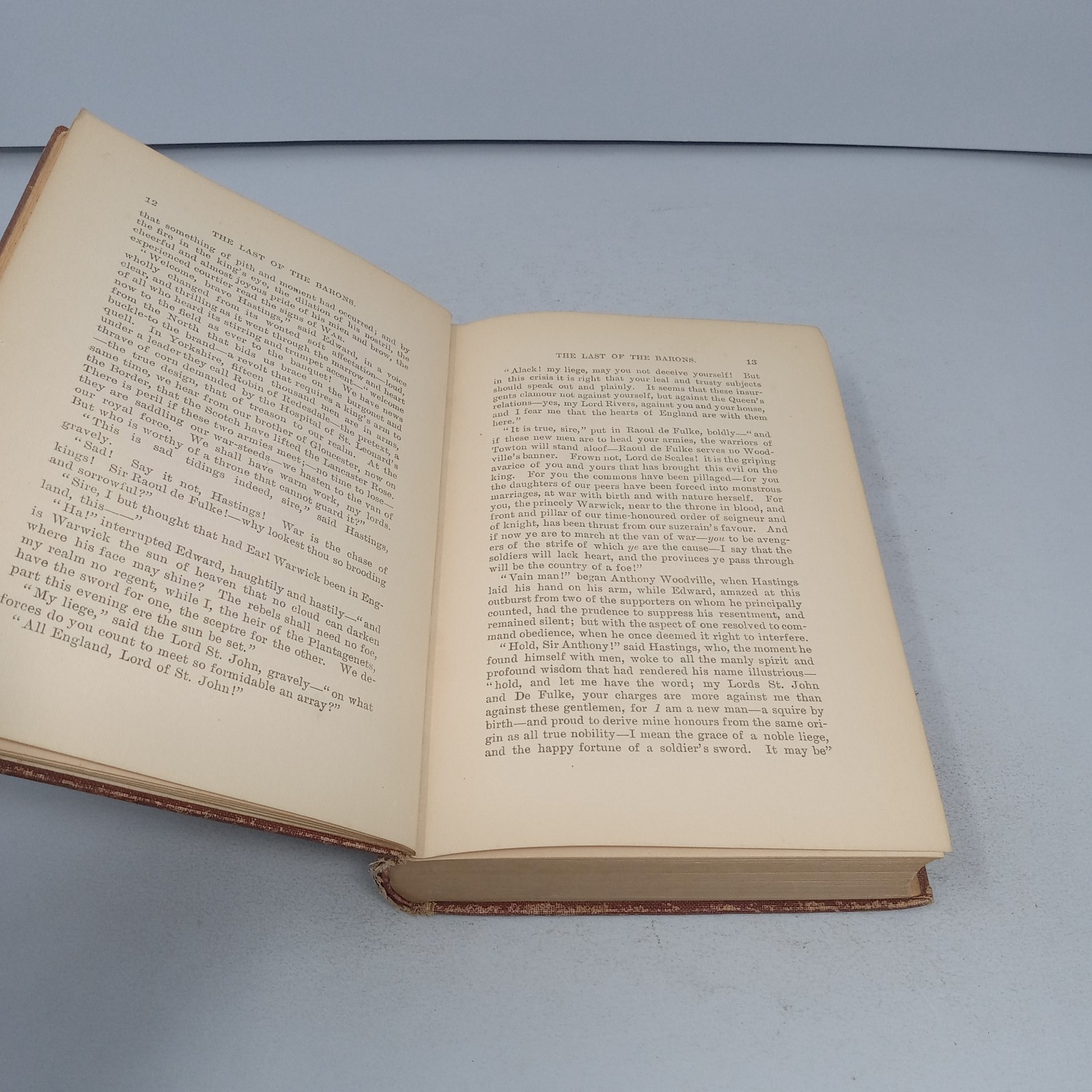 The Last of the Barons: Volume II Rand McNally Hardcover by Edward Bulwer Lytton