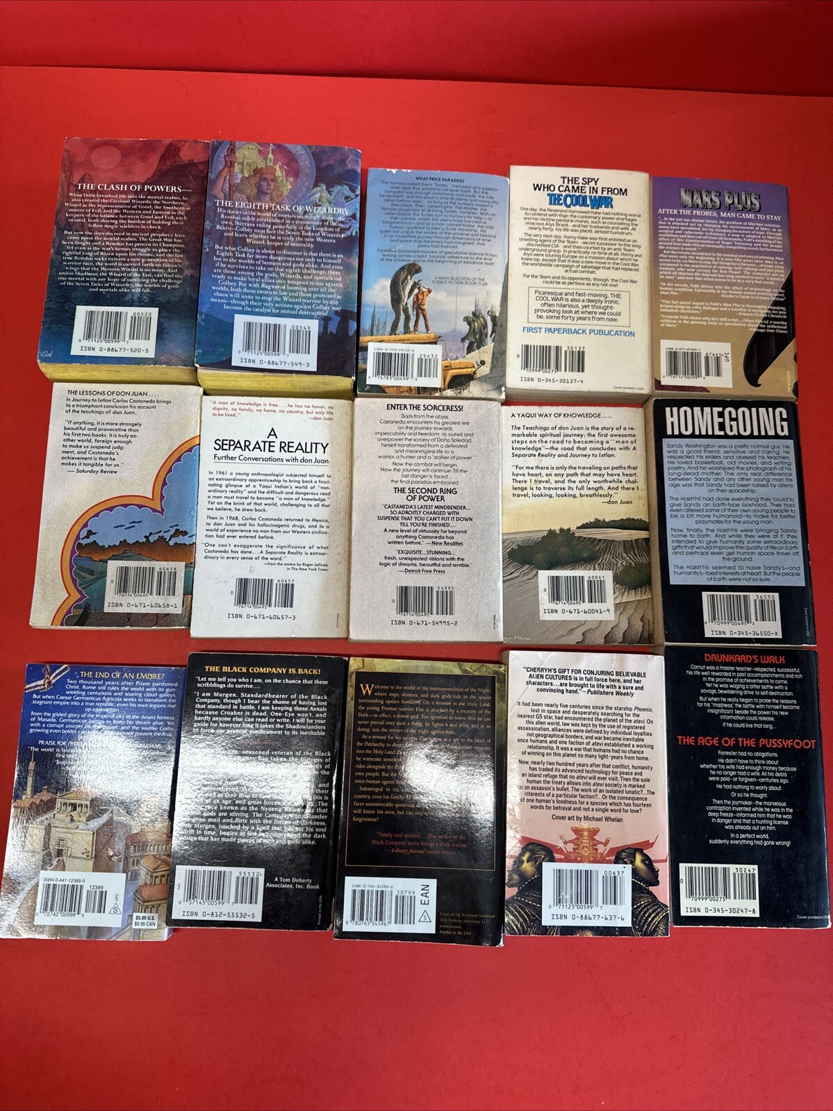 SCIENCE FICTION FANTASY LOT OF 15 PAPERBACK BOOKS SCI FI MULTIPLE AUTHORS