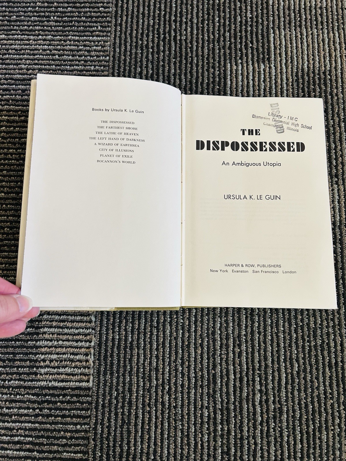 The Dispossessed Ursula Le Guin 1974 Ex-Library Polyester Hardcover DJ