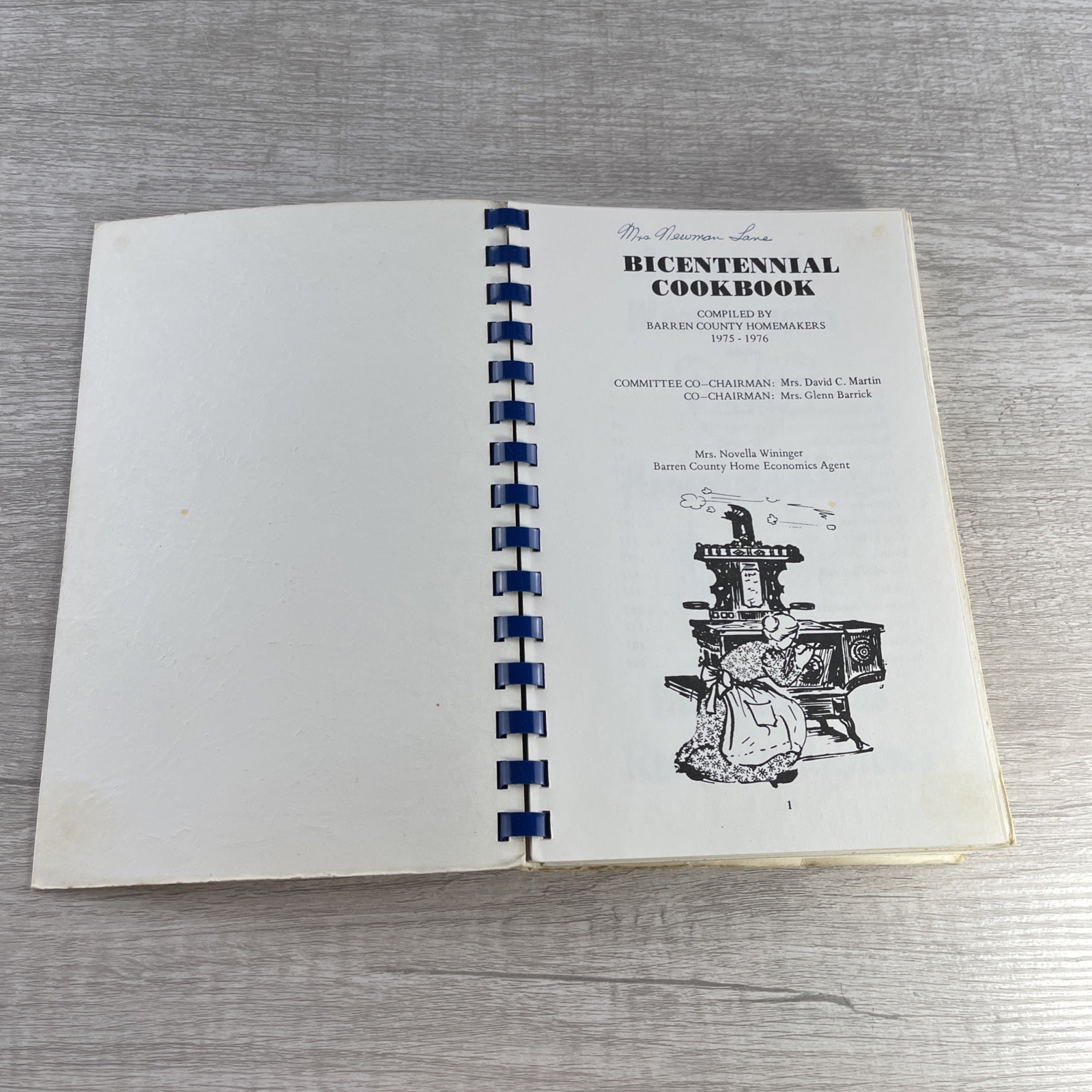 VTG Barren County Homemakers Bicentennial Recipe Cookbook 1976 Pages 212
