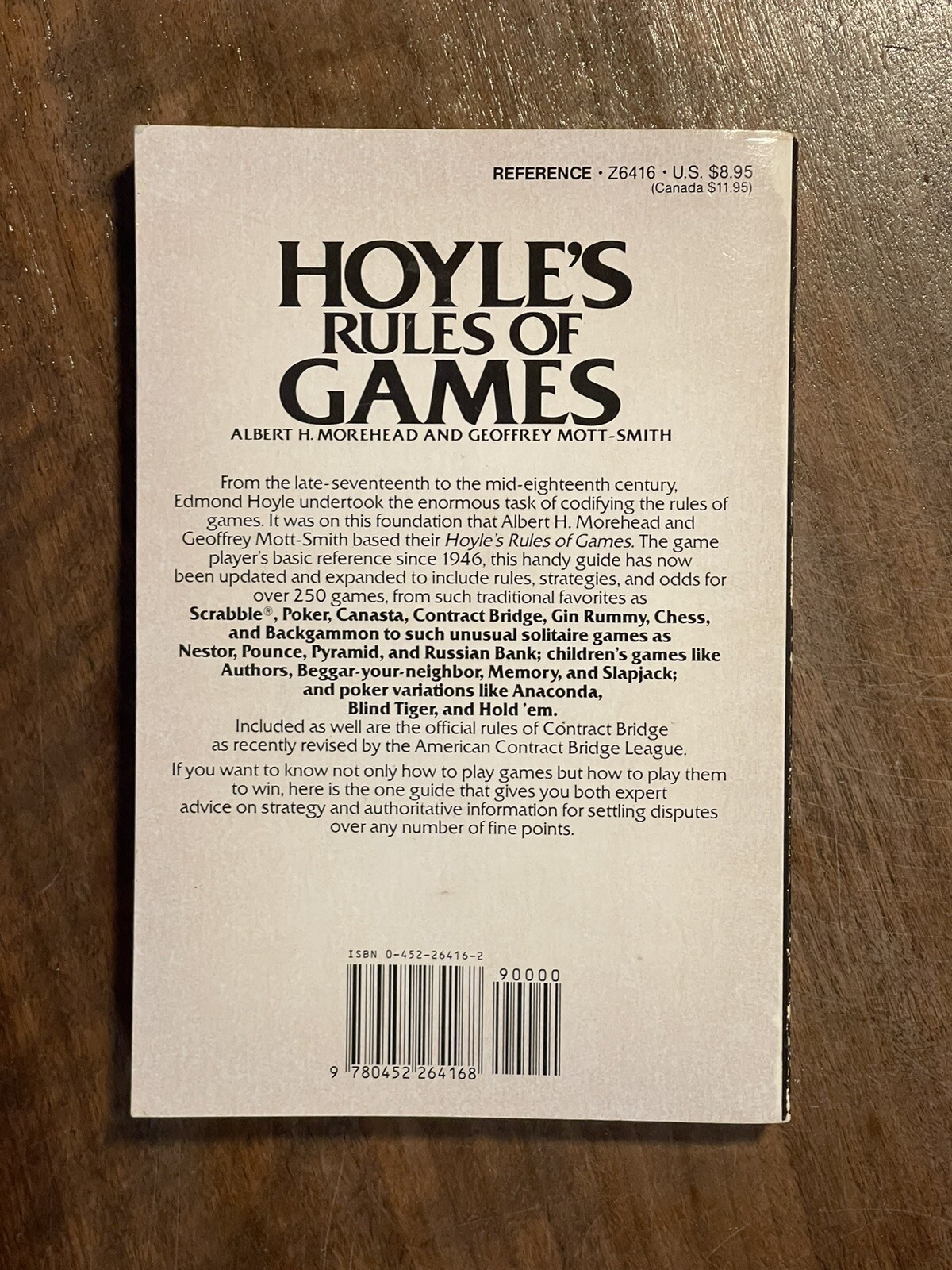 Hoyle’s Rules of Games By Albert H. Morehead, Geoffrey Mott-Smith (1983,..