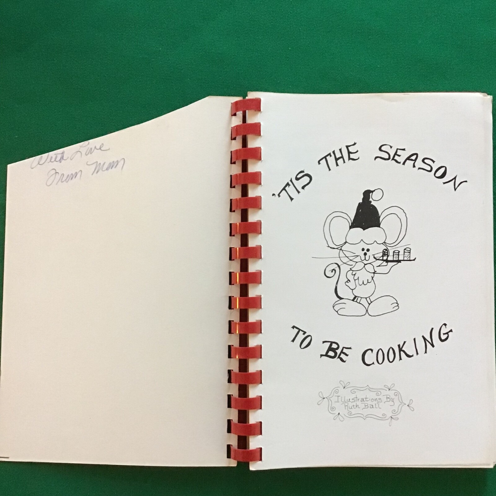Vtg1978 Spiral Atlanta Family Christmas Cookbook Susan Chrane SEE INDEX PHOTOS