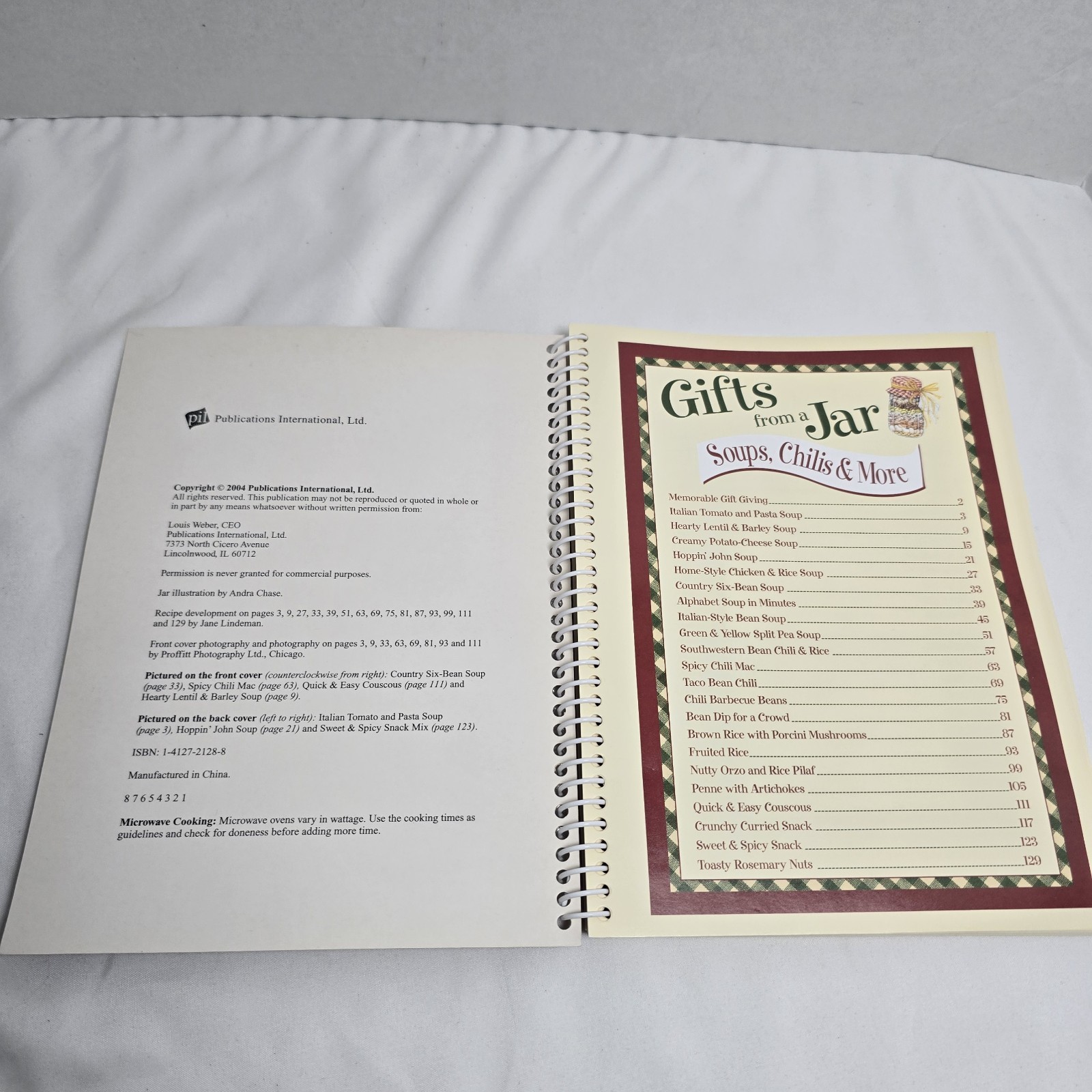 Gifts from a Jar: Soups, Chilis & More Cookbook Recipes To Mix & Give 2004 NEW