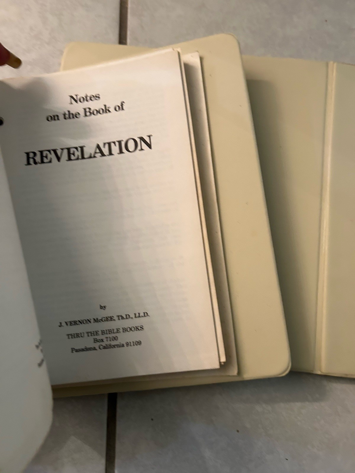 Vintage J Vernon McGee Thru The Bible Radio Notes & Outlines 2 Binder Set Lot