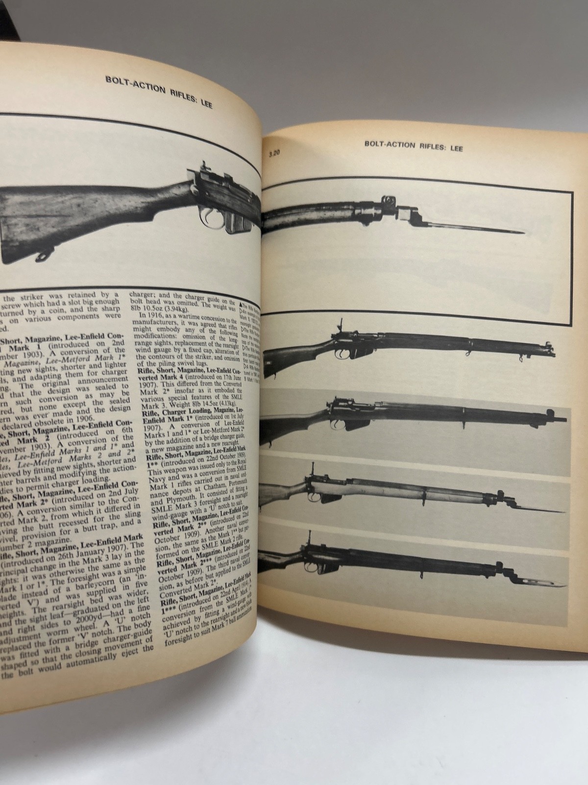 Vintage Firearms paperback book”Military Small Arms of 20th Century” 1973