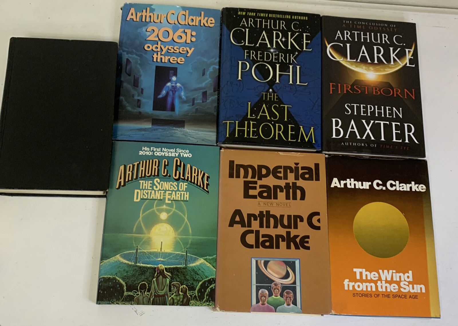 Lot of 7 Arthur C. Clarke Hardcover Books: The Wind From The Sun, Imperial Earth