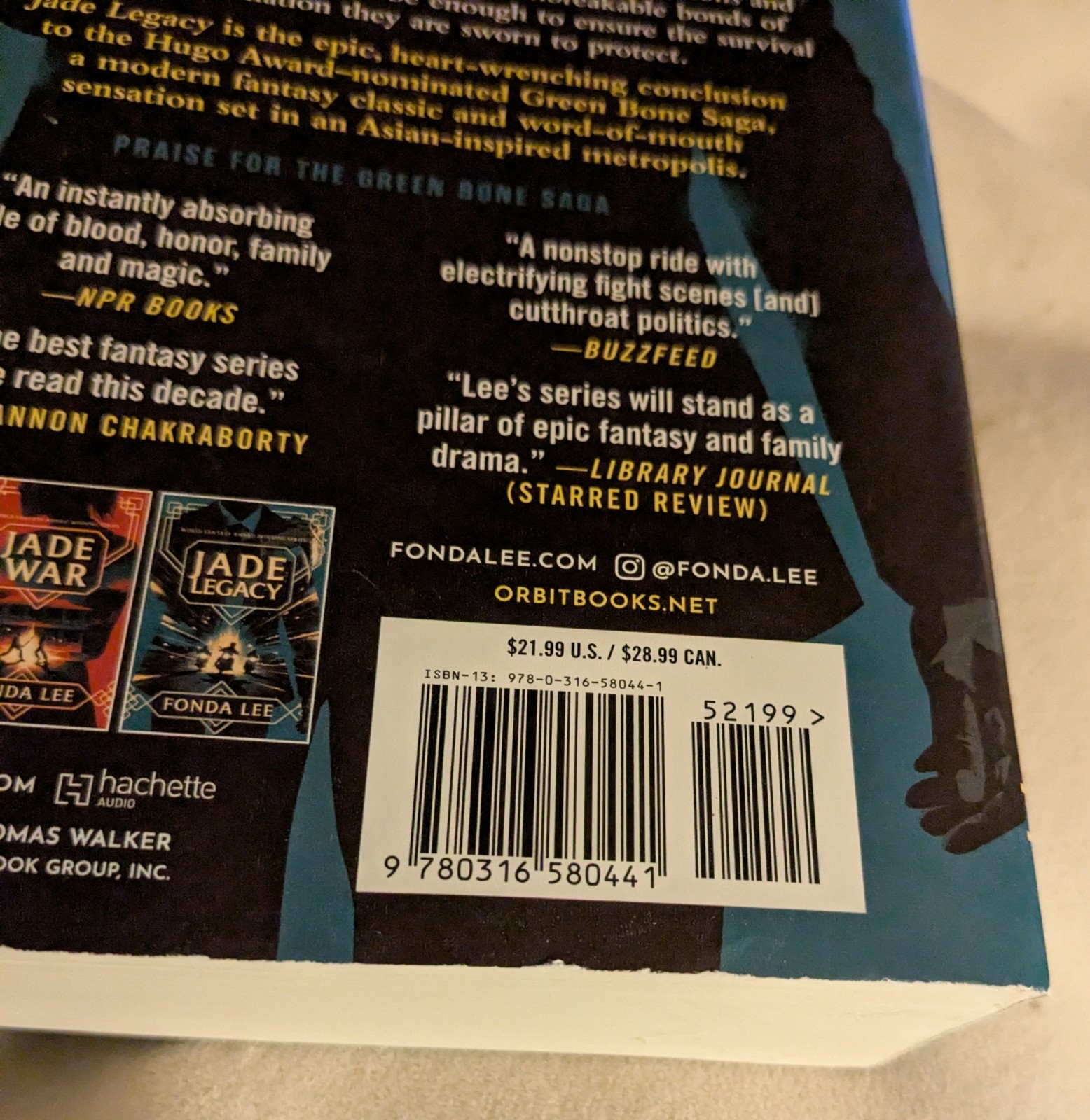 Jade Legacy by Fonda Lee Paperback Book Never read condition Estate item