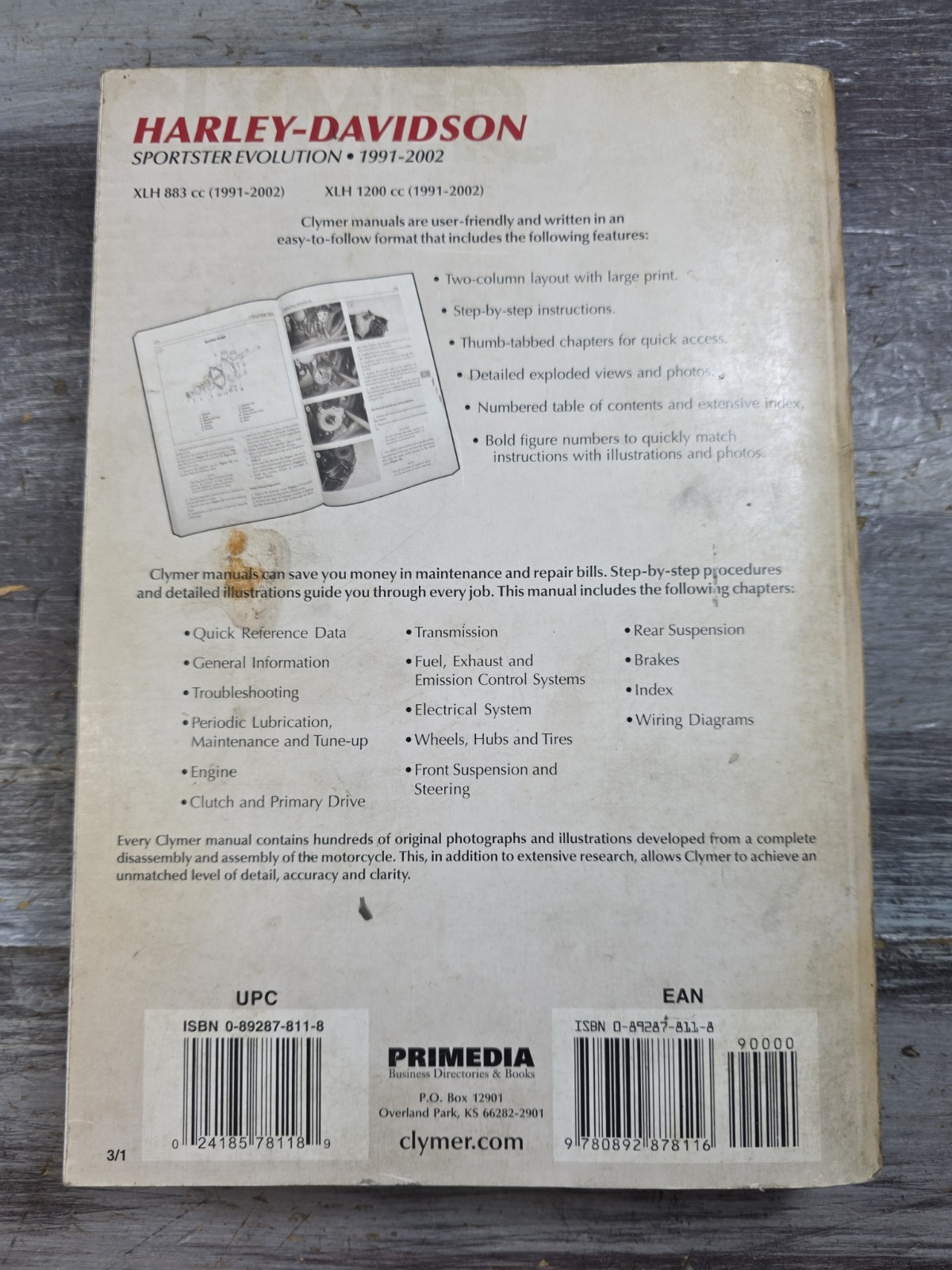 Clymer Service Repair Maintenance Manual M429-3 Harley Davidson Sportster Ev