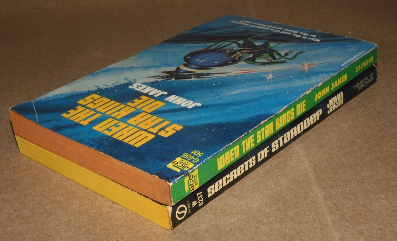 JOHN JAKES Sci-Fi Space Opera Lot 2: SECRETS OF STARDEEP When the Star Kings Die