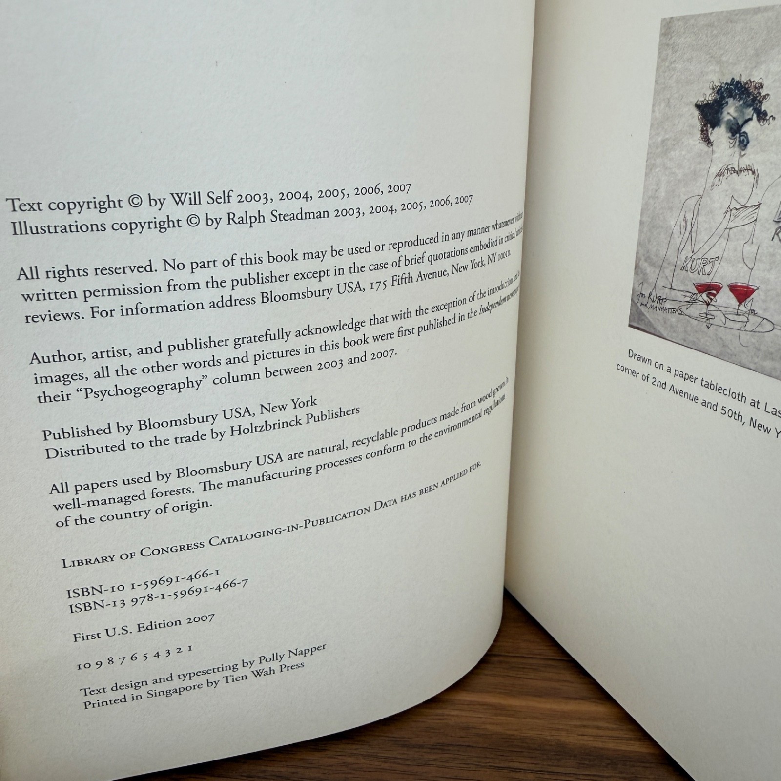 Psychogeography by Will Self and Ralph Steadman 2007 Hardcover