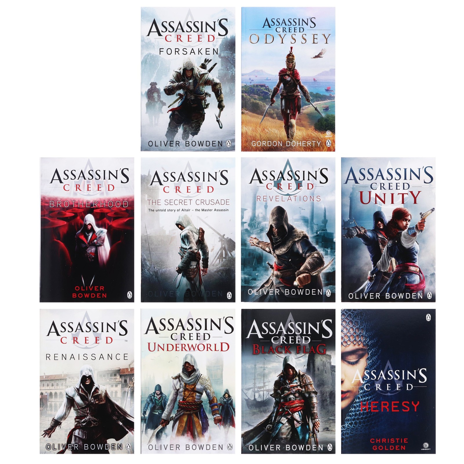 Assassin’s Creed by Oliver Bowden 10 Books Collection Set – Fiction – Paperback