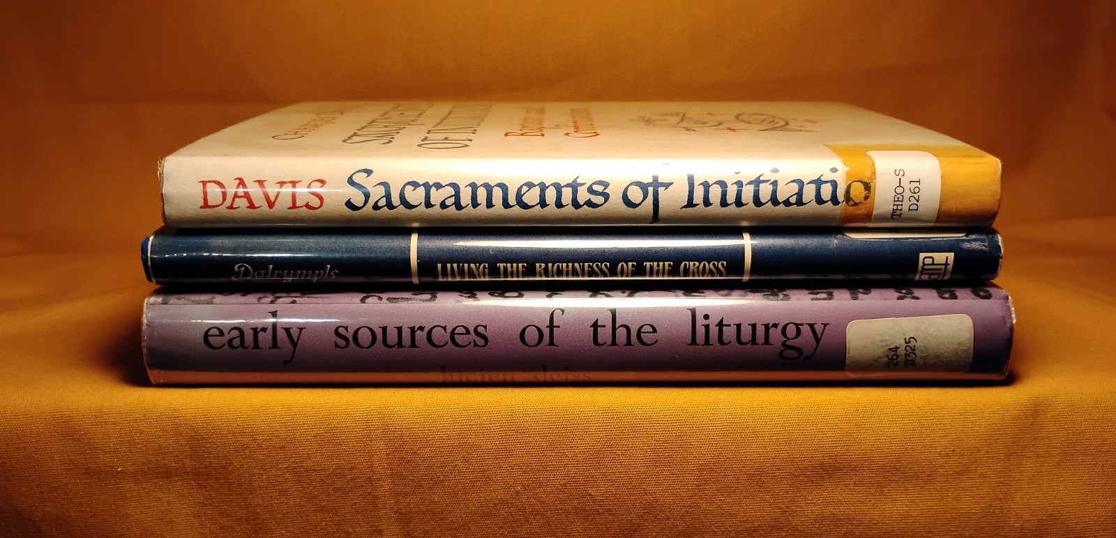 Catholic Sacraments Liturgy Davis, Deiss, Dalrymple 3 HCDJ book lot Church Cross