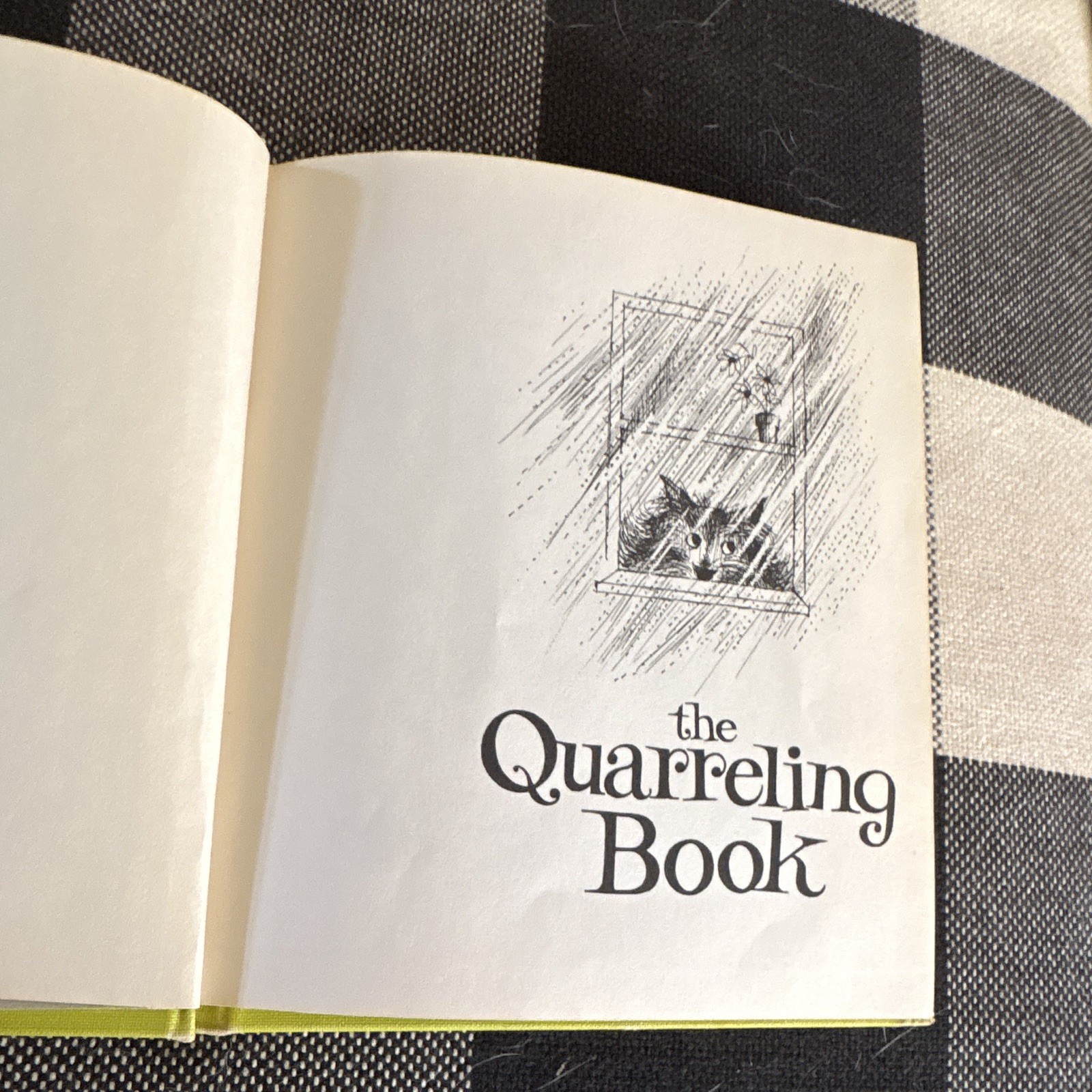 The Quarreling Book – Charlotte Zolotow Hardcover 1st Ed Illus Arnold Lobel