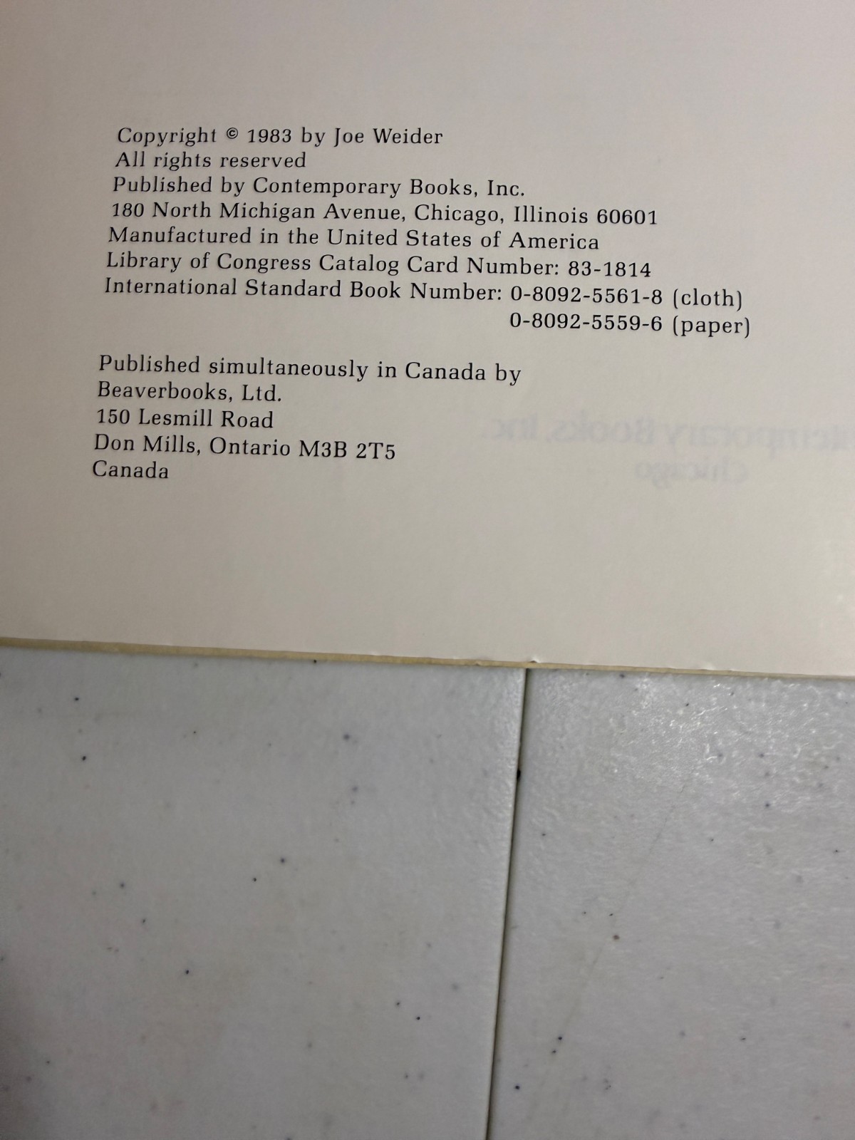 The Weider System of Bodybuilding Paperback Book by Joe Weider