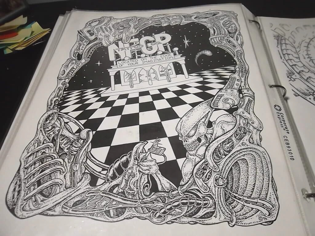 3 ring notebook Tattoo flash Varied artists Circa 2000 and up