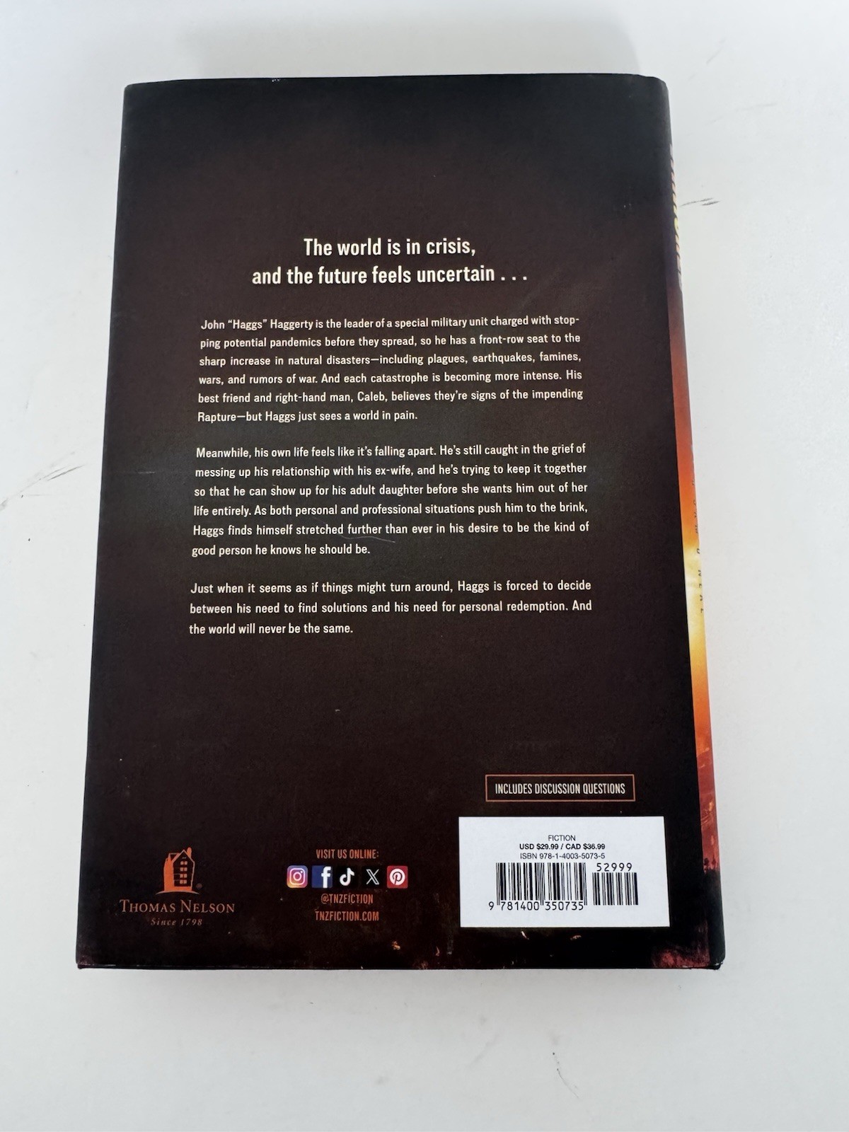 David Jeremiah Vanished: A Novel Hardcover 2025 The Vanished Ser. Dust Jacket