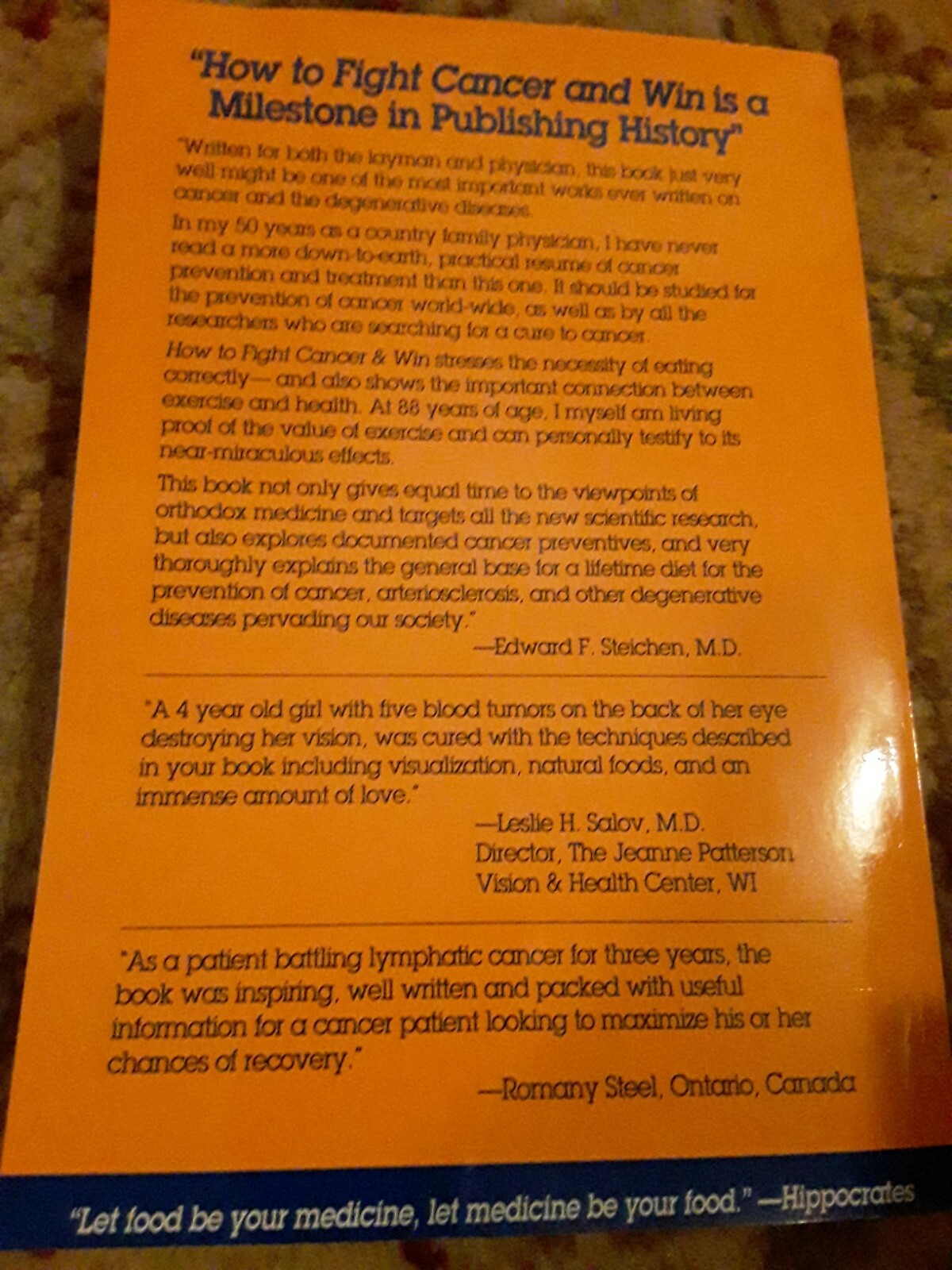 2000 How To Fight Prostate Cancer and Win book by William Fischer 234 pages
