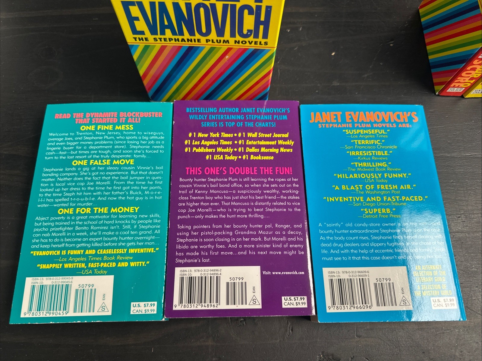 STEPHANIE PLUM SERIES 3 Boxed Sets 1-3, 4-6, 7-9 PB Books Janet Evanovich