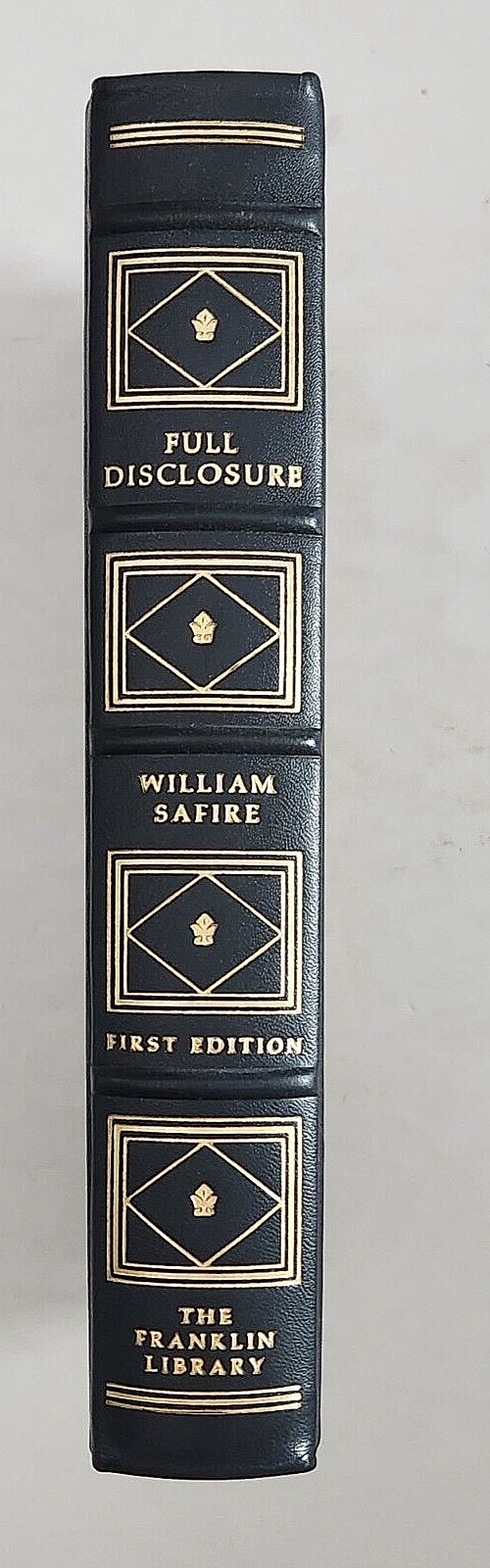 Full Disclosure: William Safire. Franklin Library. First Edition. Leather. 1977