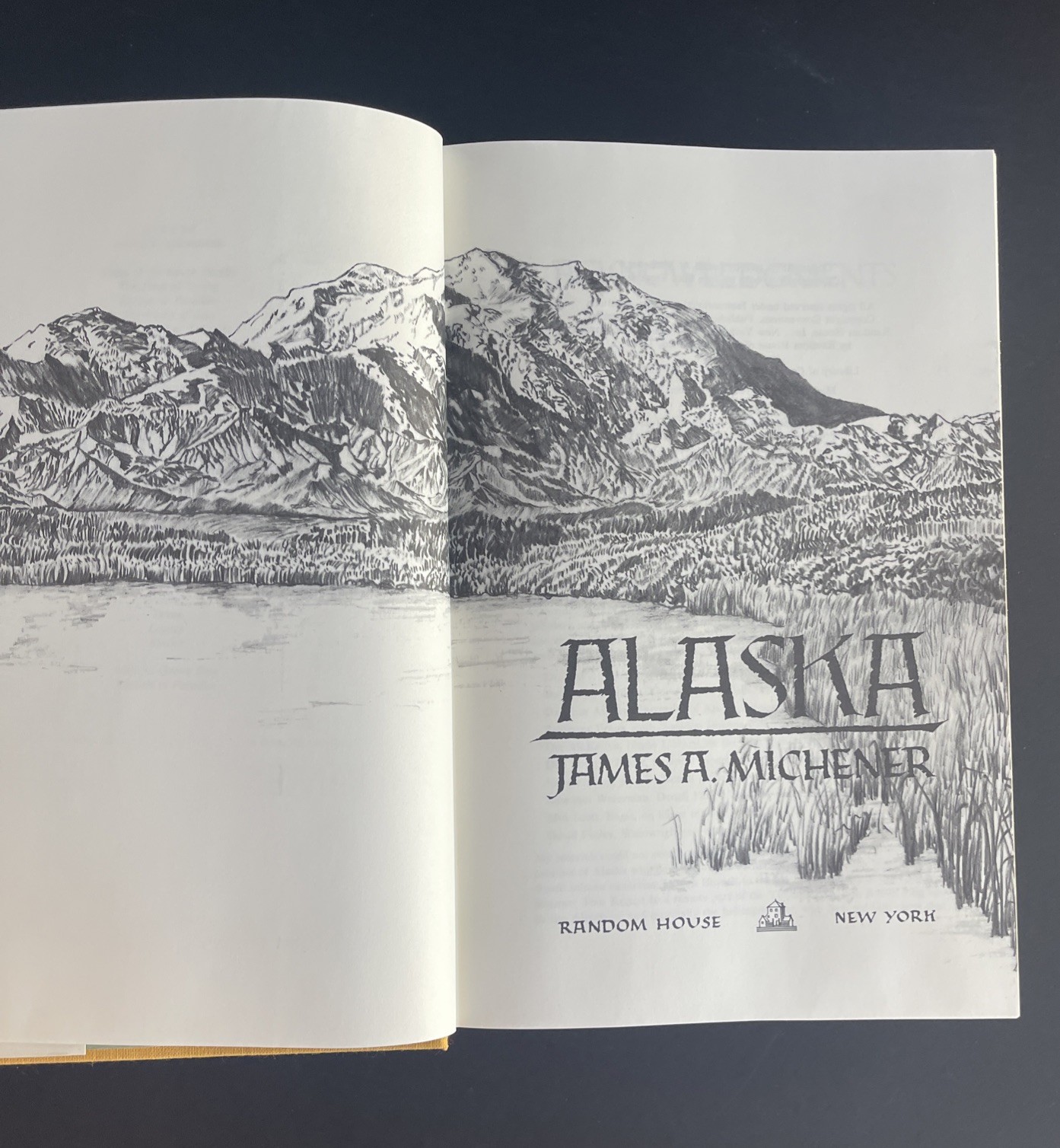 1988 “ALASKA” By James A. Michener First Edition Hardcover VTG Book