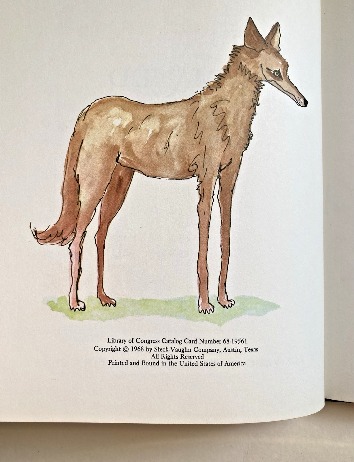SIGNED The Long-Legged Long-Nosed Long-Maned Wolf – Willis 1968 Texas Printing