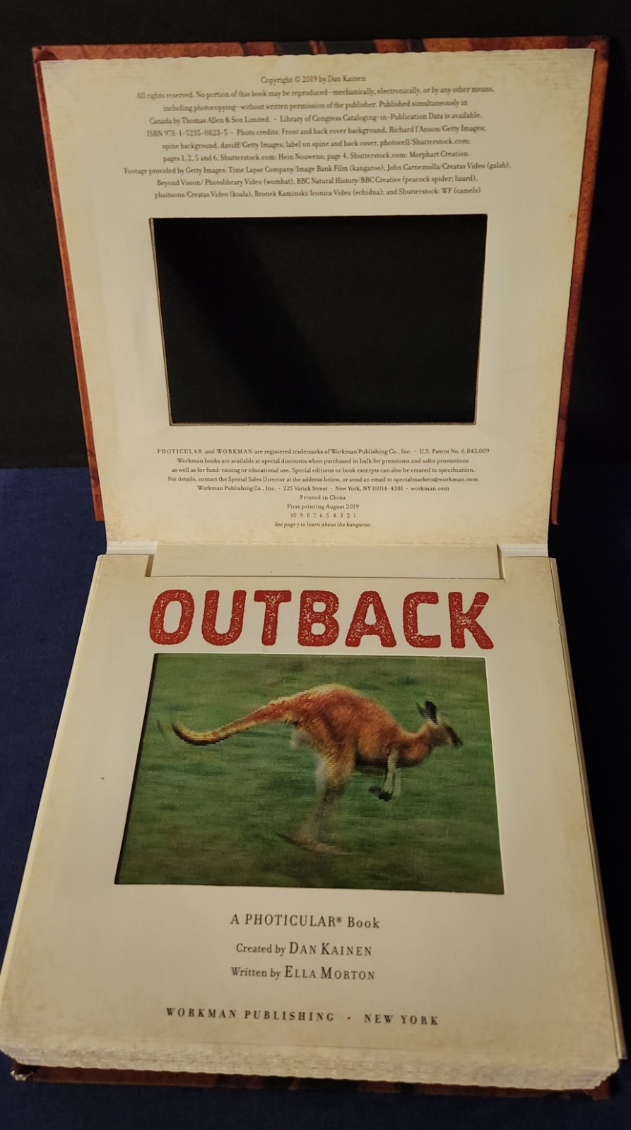 Set of 4 Dan Kainen Photicular Books Jungle Wild Ocean Outback Motion Rare
