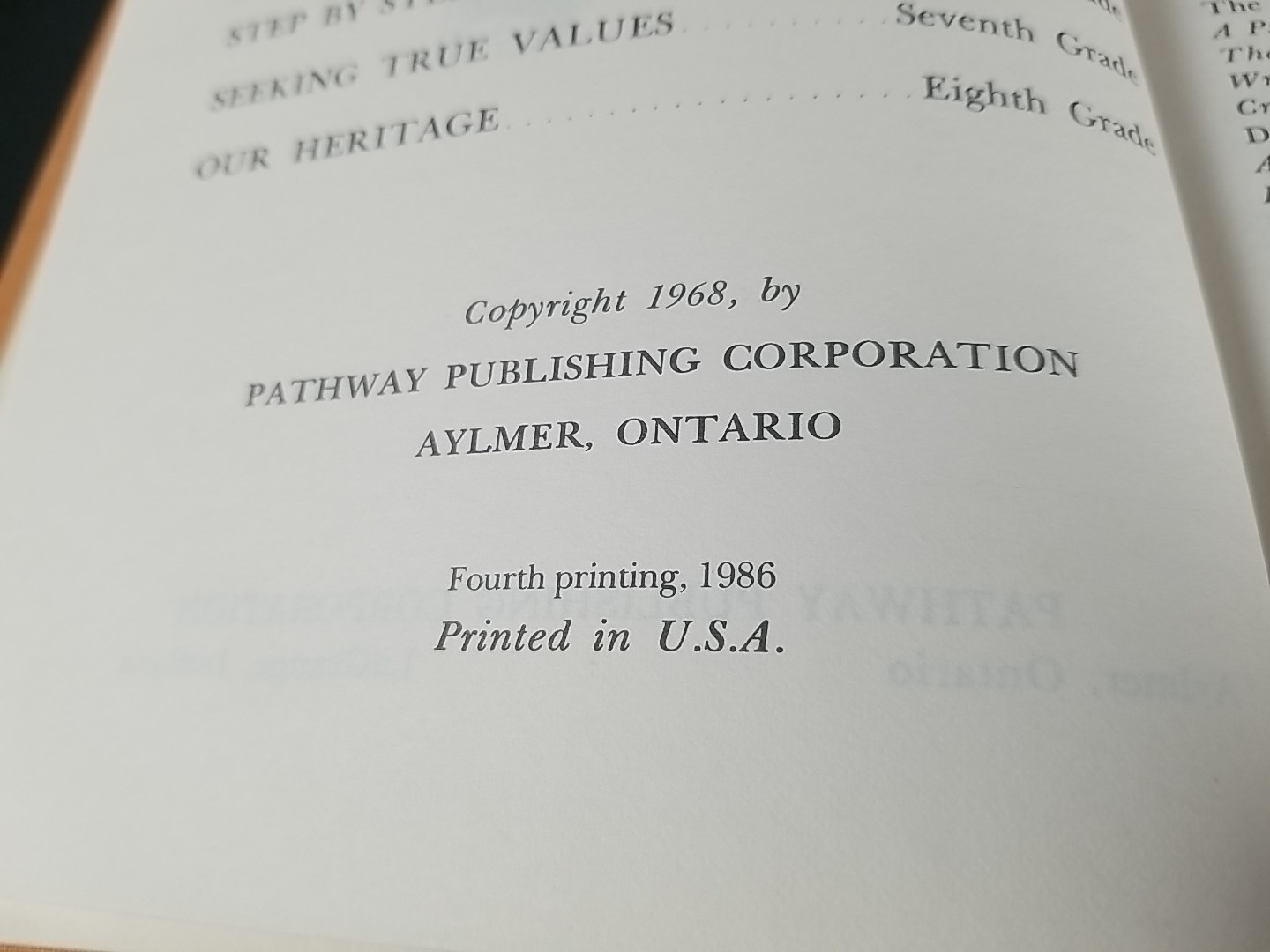 Our Heritage Grade 8 Pathway Readers Hardcover by Joseph Stoll