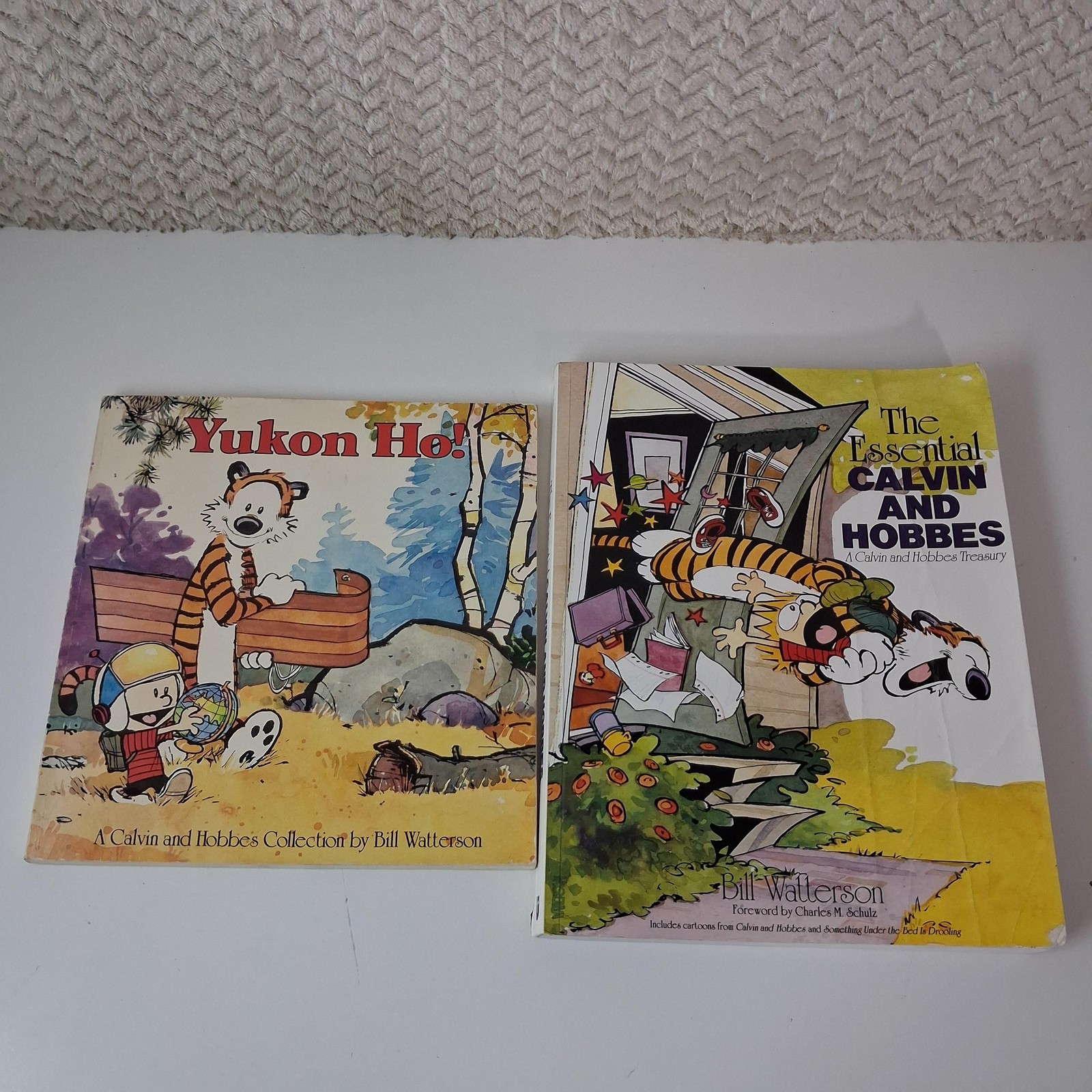 Calvin And Hobbes Books Lot 2 Yukon Ho Essential PB Bill Watterson Comics Humor