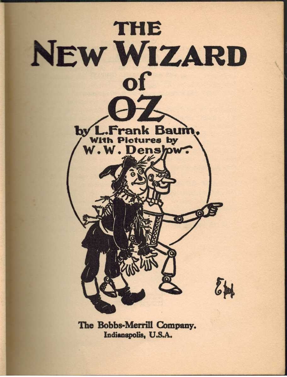 VERY RARE NEW WIZARD OF OZ 1935 – 1939 5th/3rd Waddles Entry on Contents Page