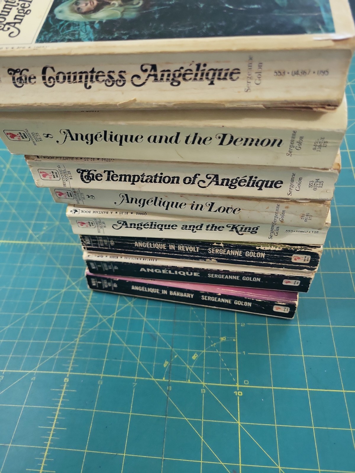 Lot Of 8 Sergeane Golon Pb Books Angelique “SEE PHOTOS”