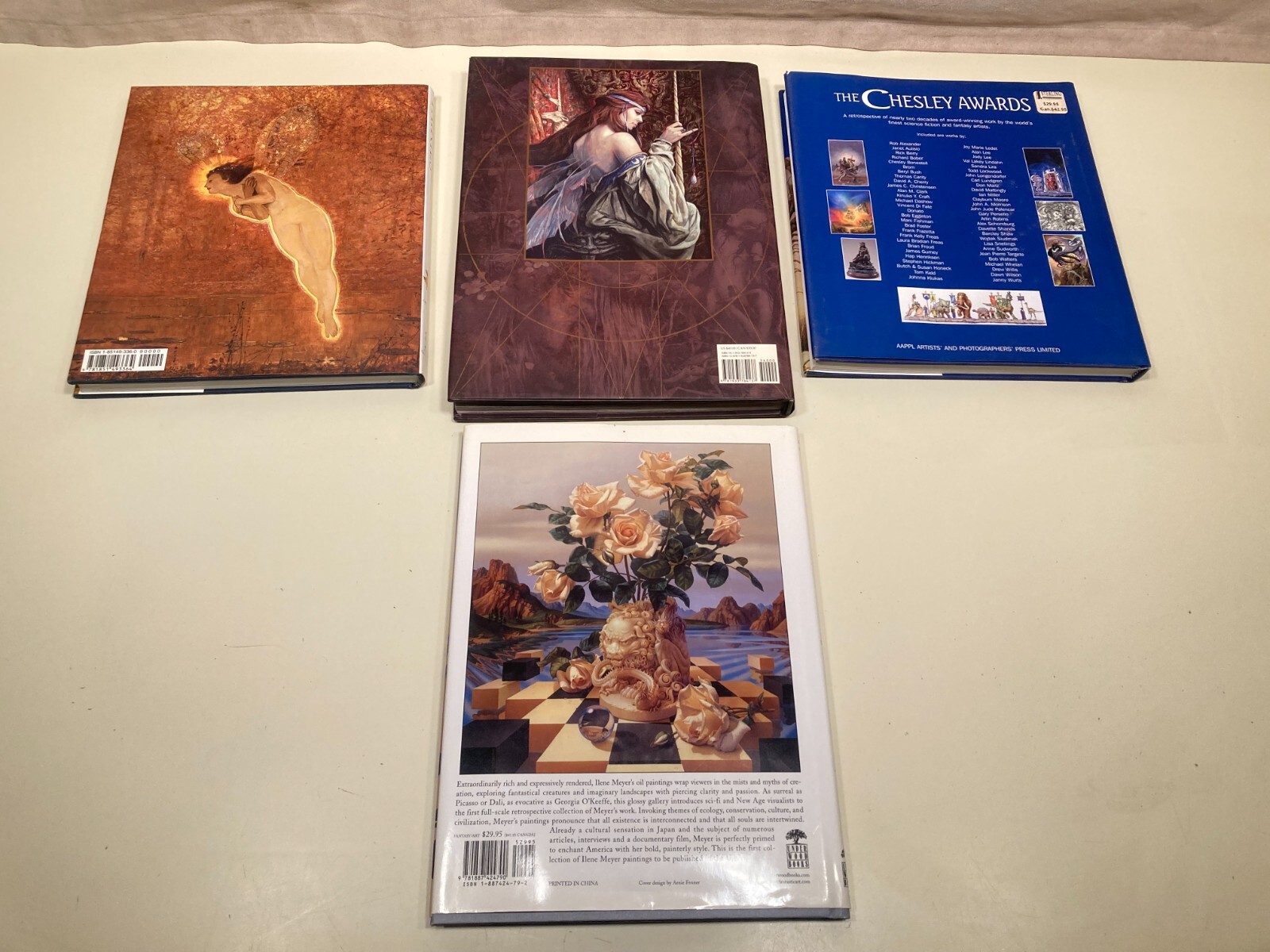 (6) Hardbound fantasy art book assortment (Froud,etc)