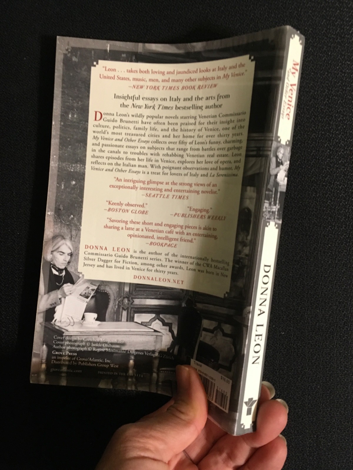 MY VENICE and Other Essays by Donna Leon Italy Travel 2014 UNUSED PB QuikShip