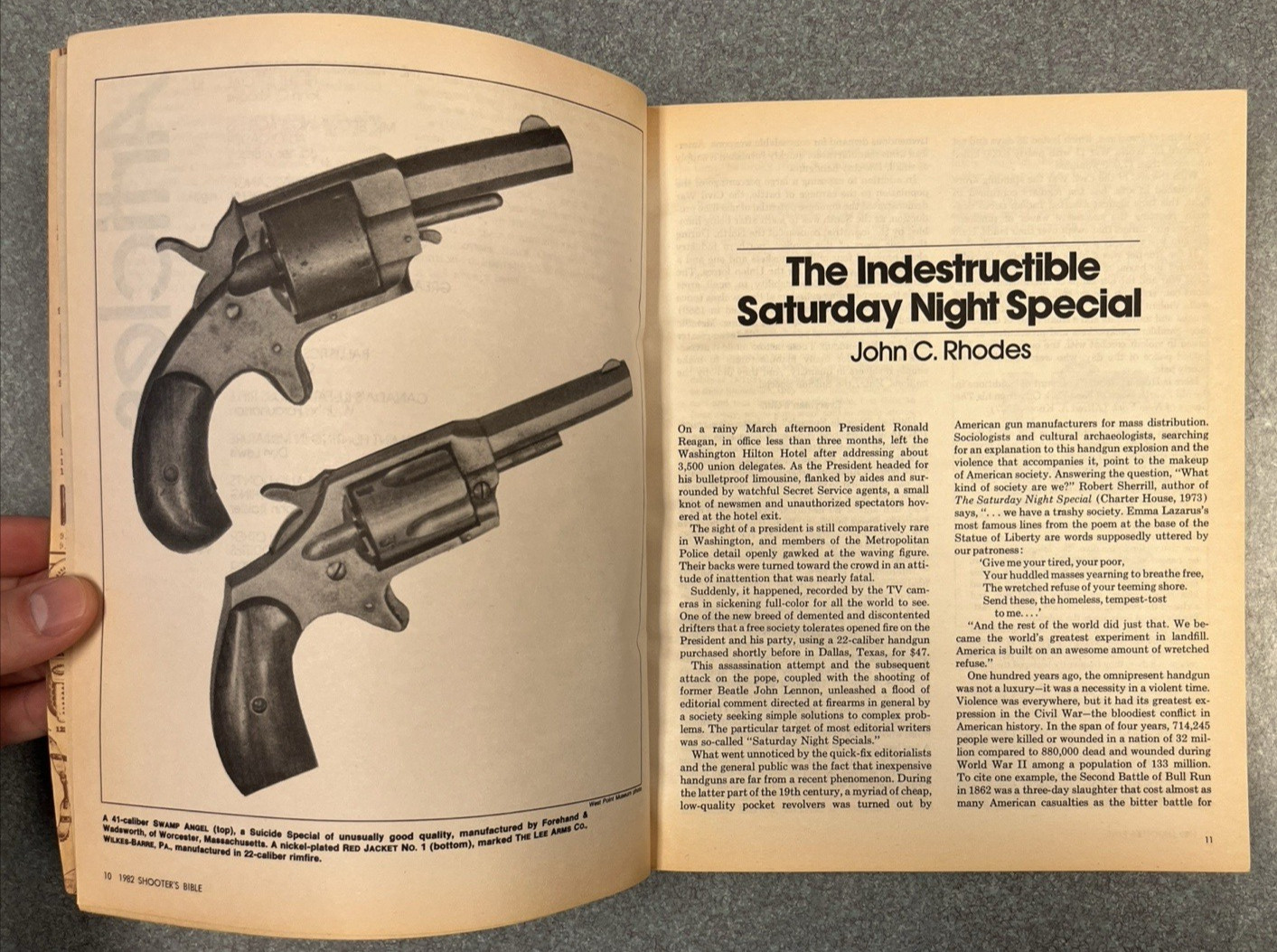 Shooter’s Bible 1982 Edition No. 73, Illustrated Stoeger Arms Co. Firearm Guide