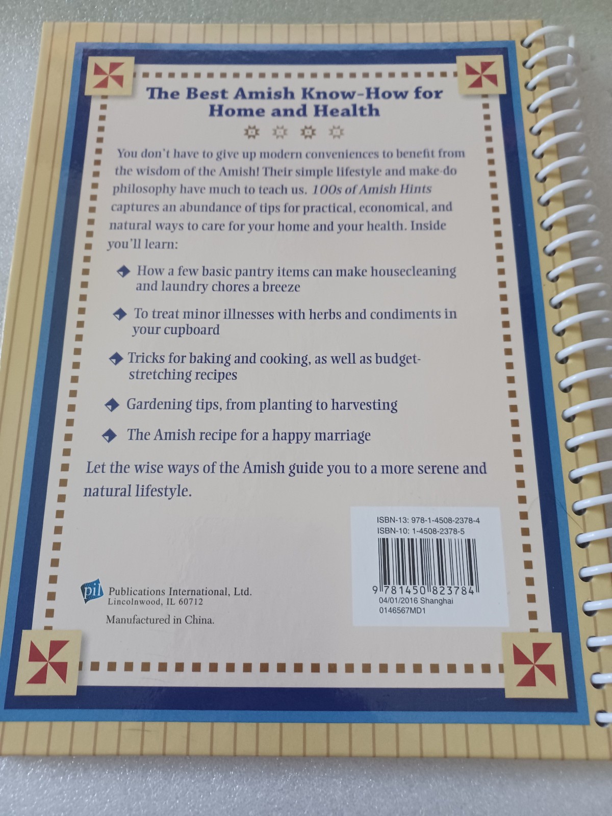 100’s OF AMISH HINTS (Country Home Simple Lifestyle) Barbara Duncan 2011 spiral