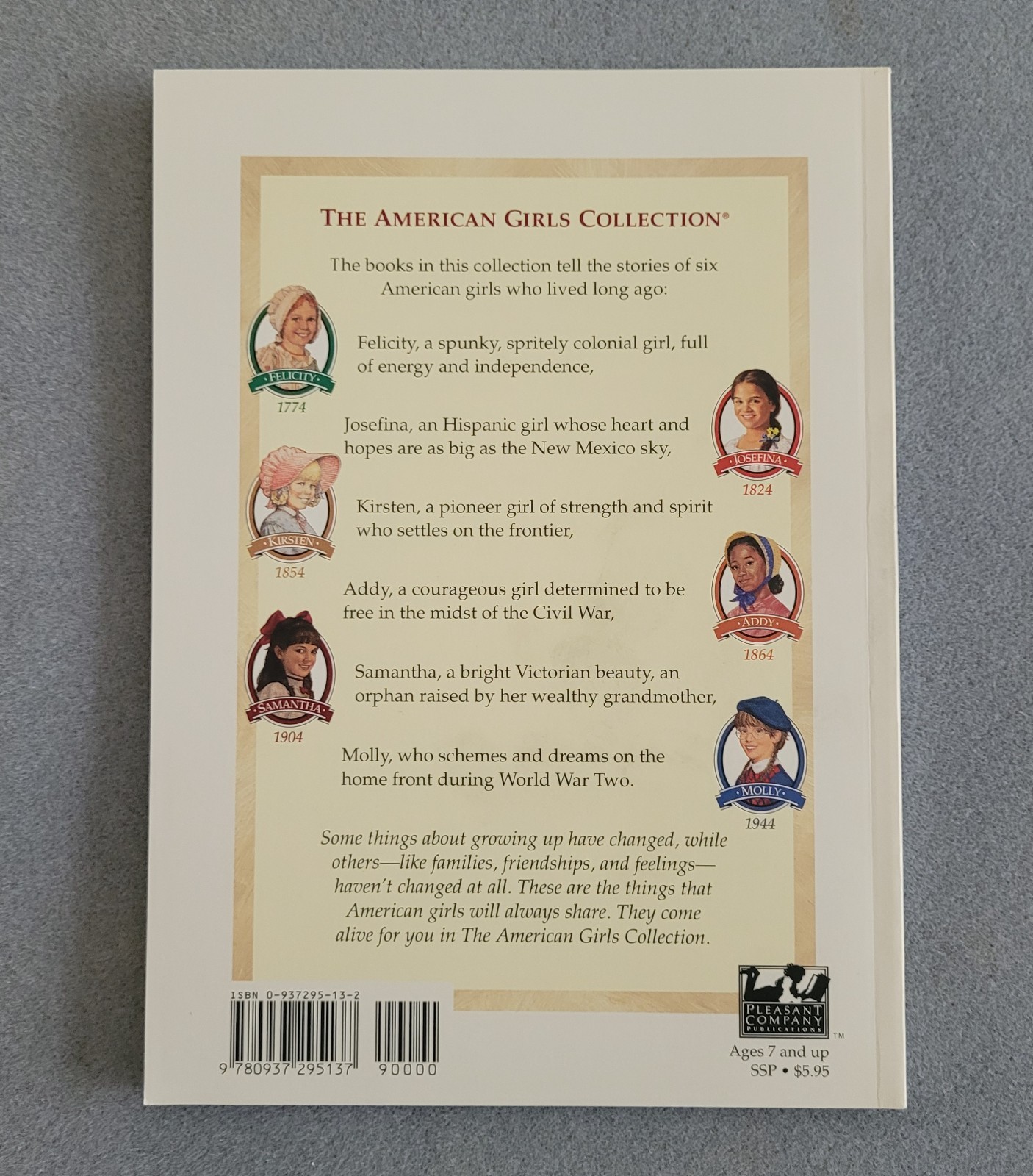 PLEASANT COMPANY American Girl Collection SAMANTHA Book 1-5 by Valerie Trip-1998