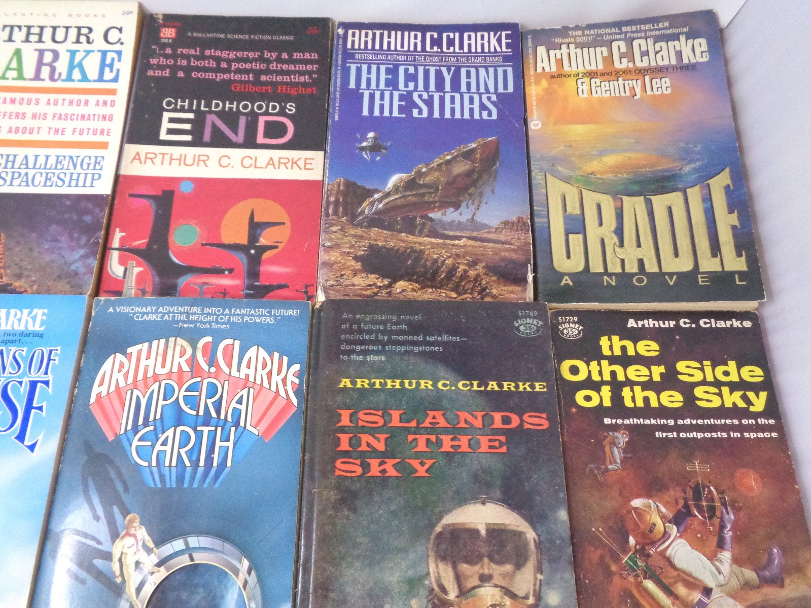 Lot of 25 Arthur C. Clarke sci‑fi paperbacks: Childhood’s End, Rendezvous with..