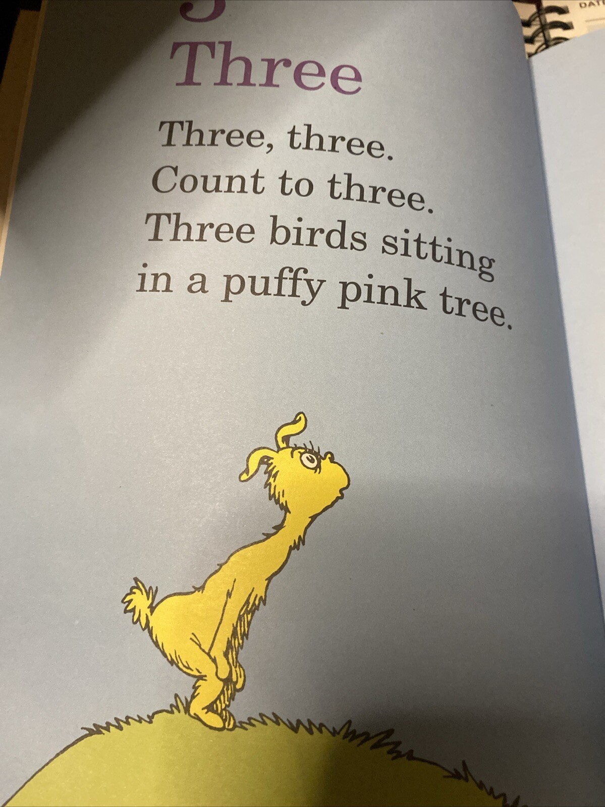 Seuss 123 numbers bright and early beginner hardcover Book Dr. Seuss 6.75″x9.25″