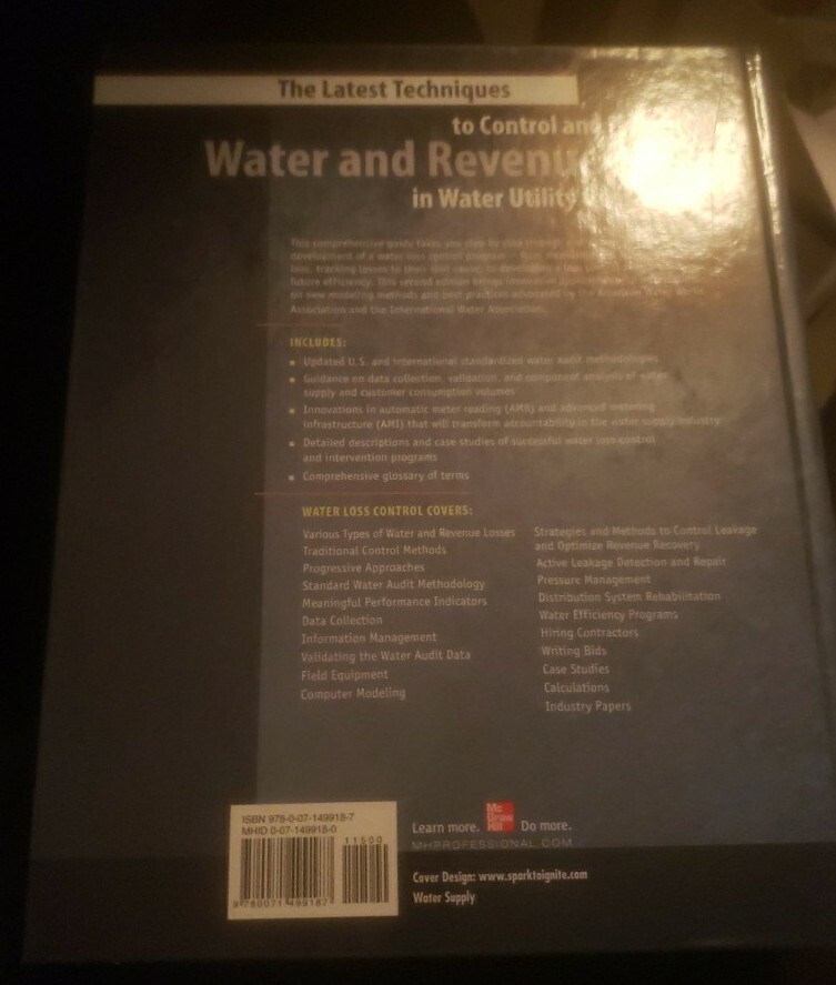 Water Loss Control by Thornton, Strum & Kunkel Hardback Book (B1D)