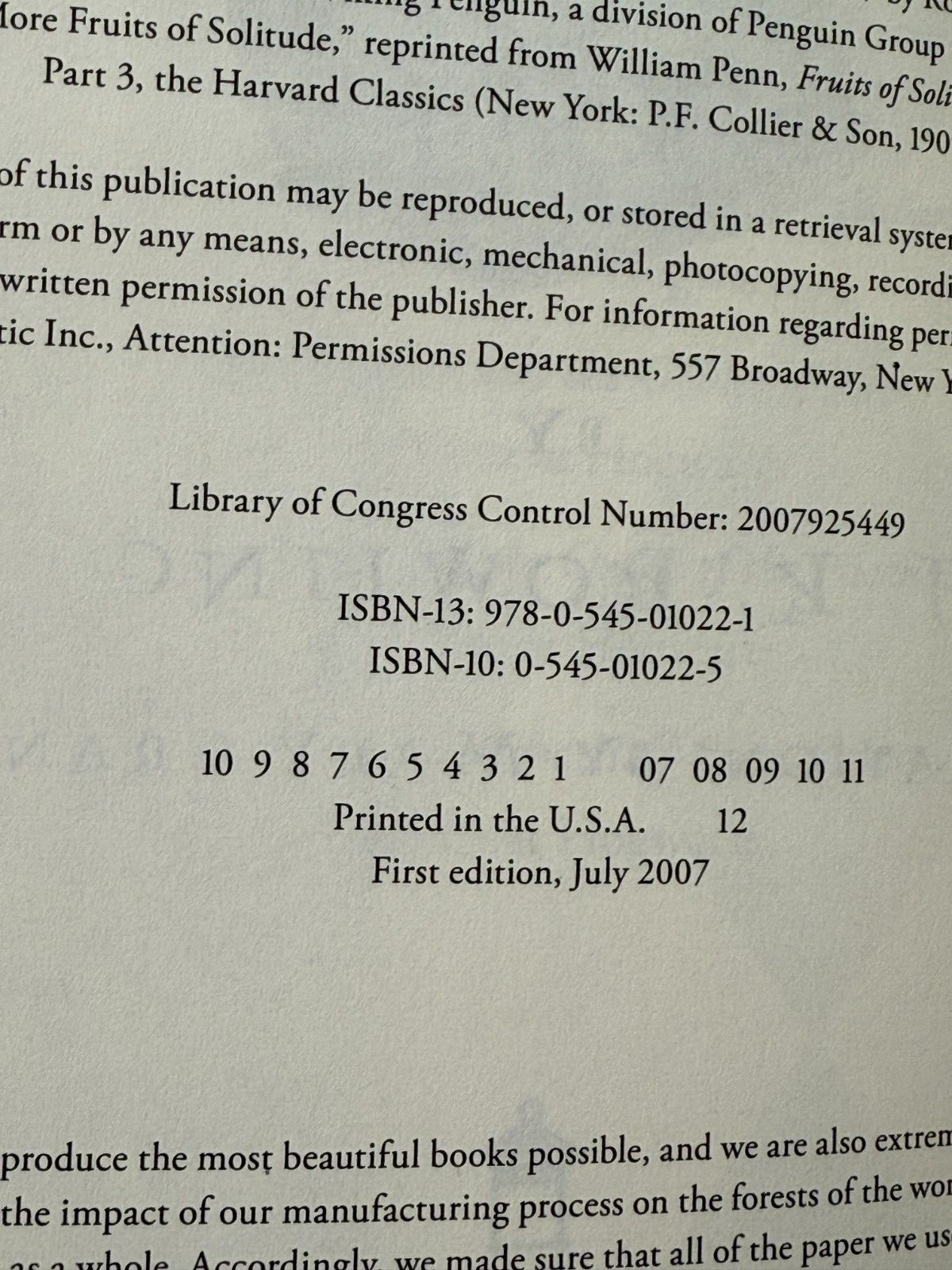 Harry Potter and The Deathly Hallows First Edition First Print 759 Page Error