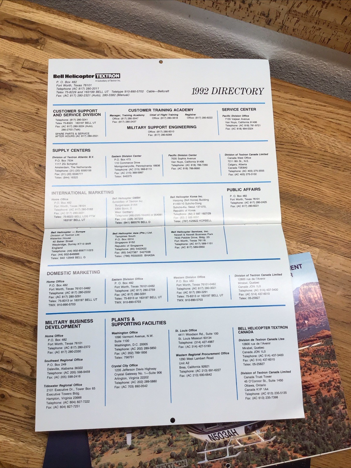 BELL HELICOPTER – Appointment Calendar – 1992 1993 1994 – Lot Of 3 – MM6.113