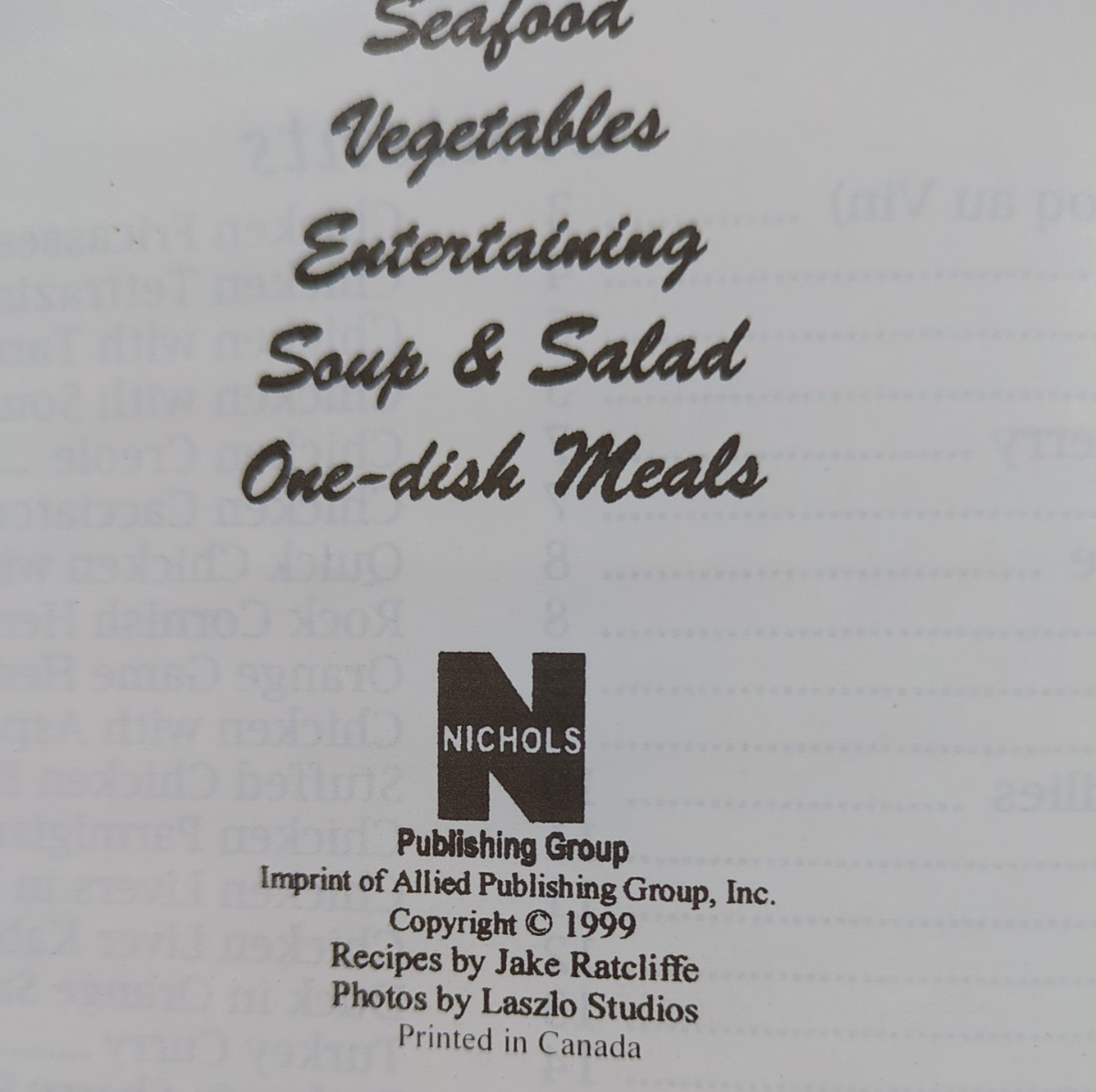Vintage Kmart 1999 Everyday Cooking Poultry Cookbook by Jake Ratcliffe 31 Pages