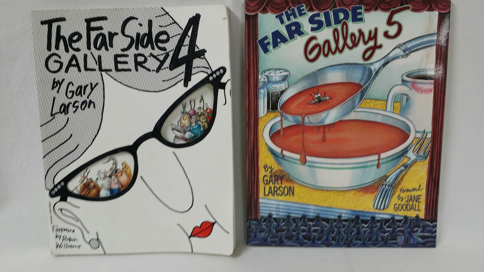 The Far Side Gallery 4 & The Far Side Gallery 5 Books by Gary Larson Excel/Good