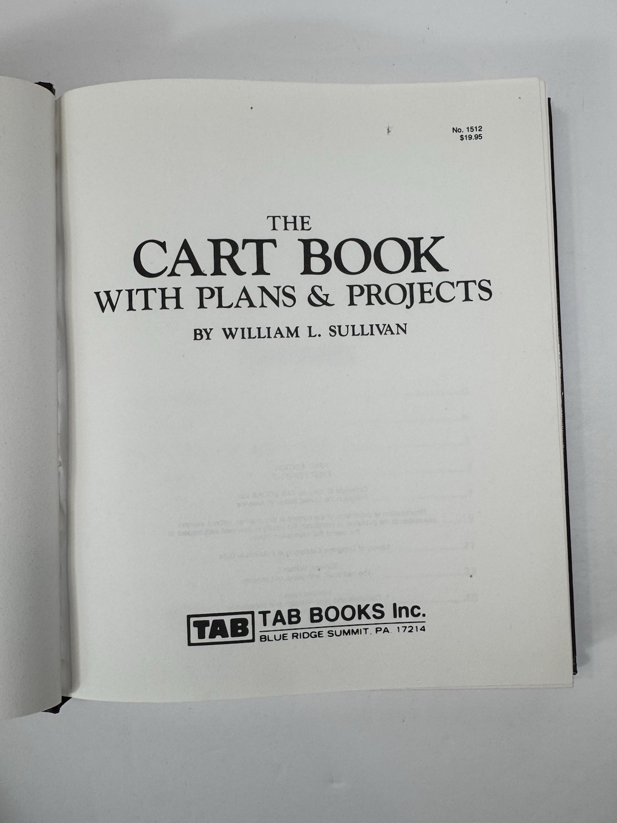 The Cart Book, with Plans & Projects
