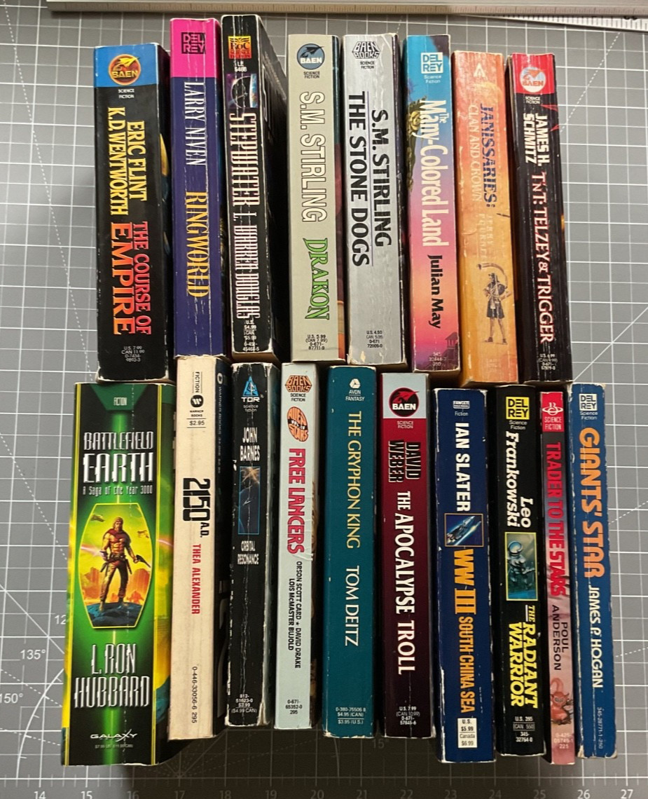 Lot of 18 Vintage Science Fiction Paperbacks