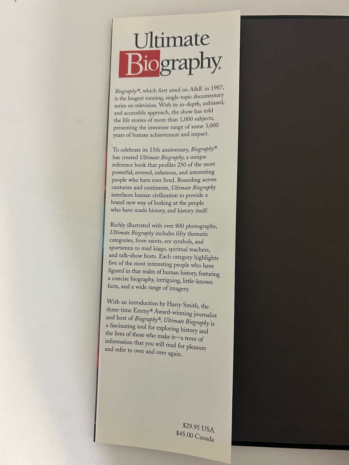 Ultimate Biography : inside the Lives of the..[HC DJ] by Avalon Publishing – New