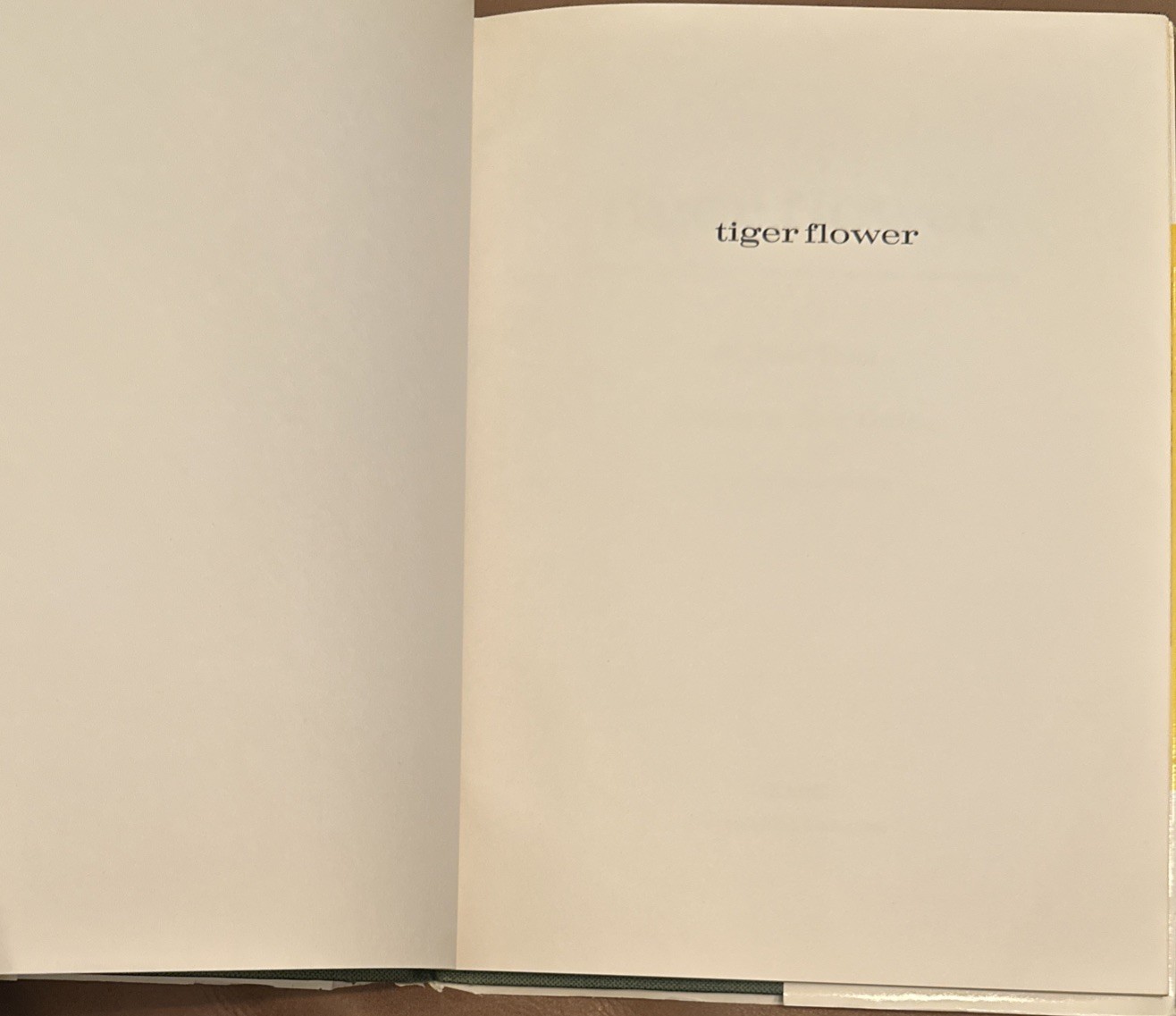 Tiger Flower by Robert Vavra Illustrated by Fleur Cowles 1968 HC/DJ First UK ED