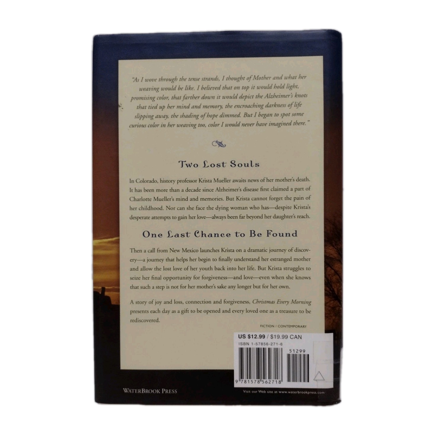 Christmas Every Morning by Lisa Tawn Bergren (2002, Hardcover) Great Dust Cover