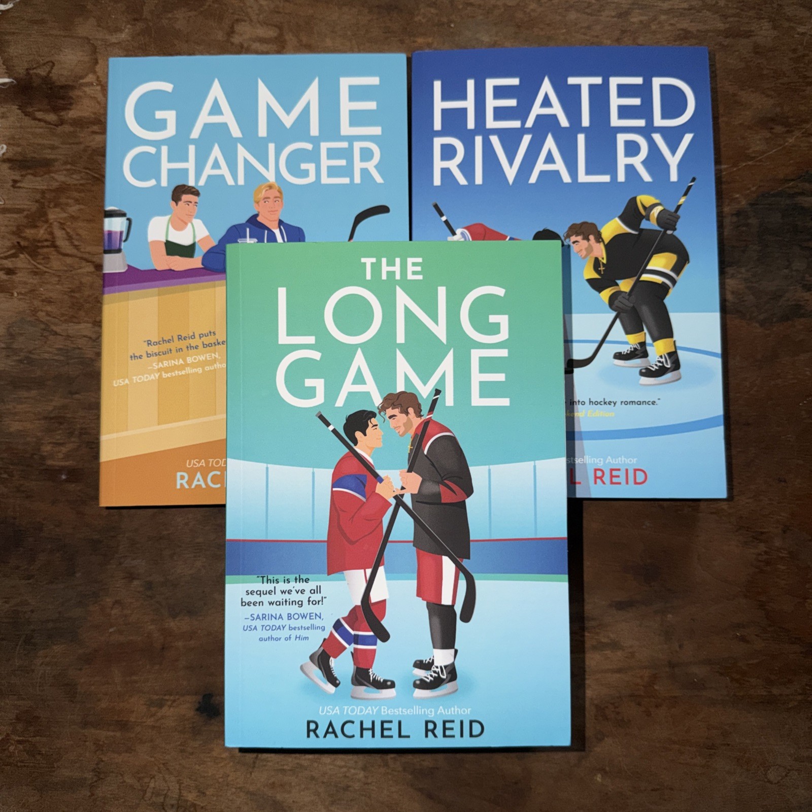 Brand Game Changers Series Heated Rivalry by Rachel Reid Lot of 3 Book G2U