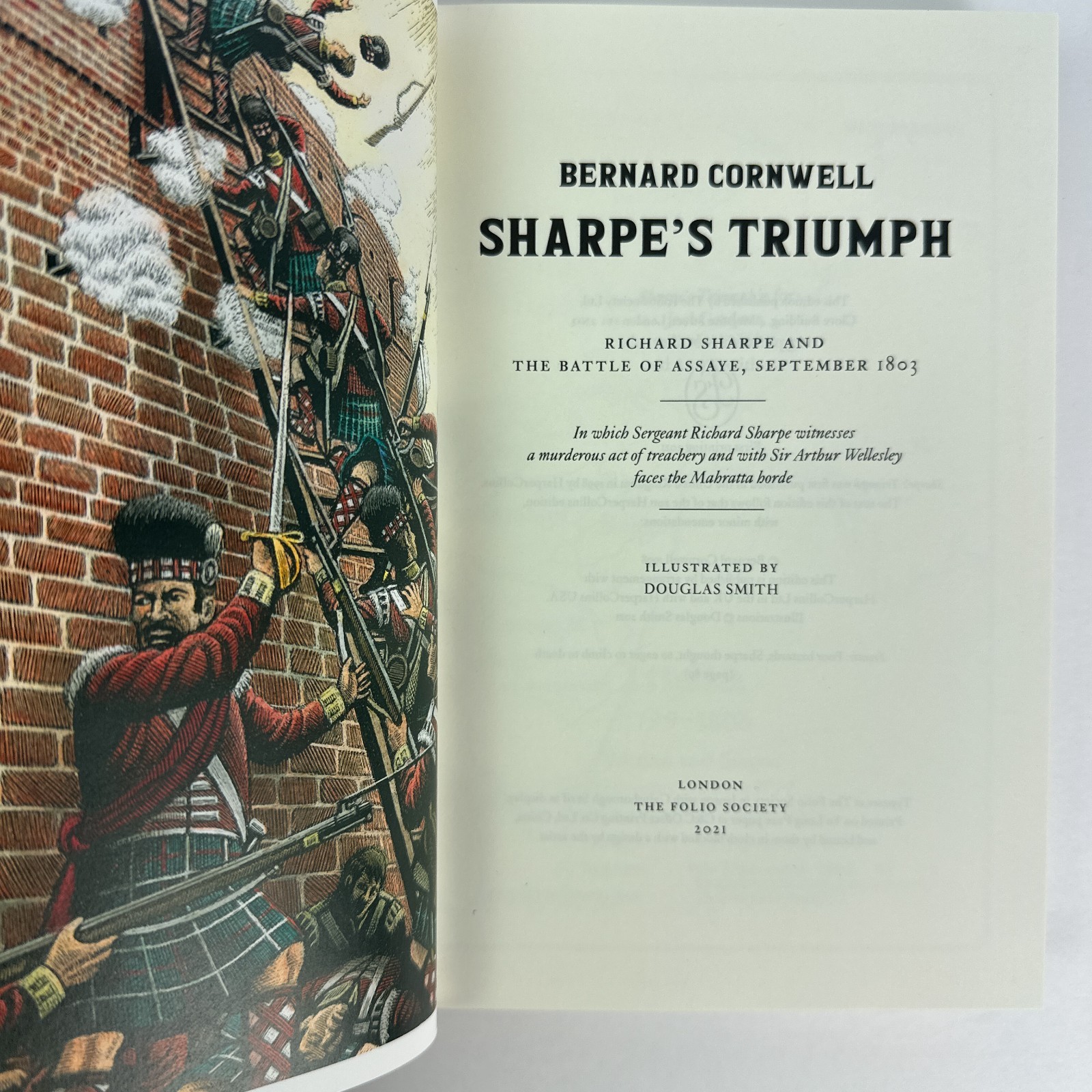 Folio Society Sharpe’s Tiger Triumph Fortress Set Bernard Cornwell India 3 Books