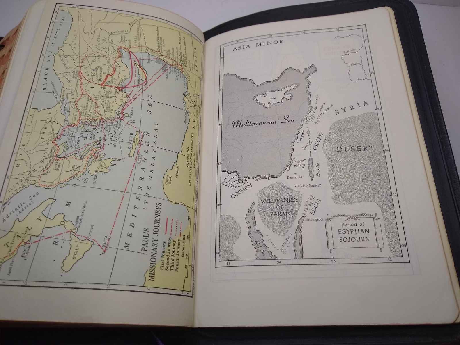 Holy Bible New Analytical Indexed Edition Dictionary Concordance Dickson 1950